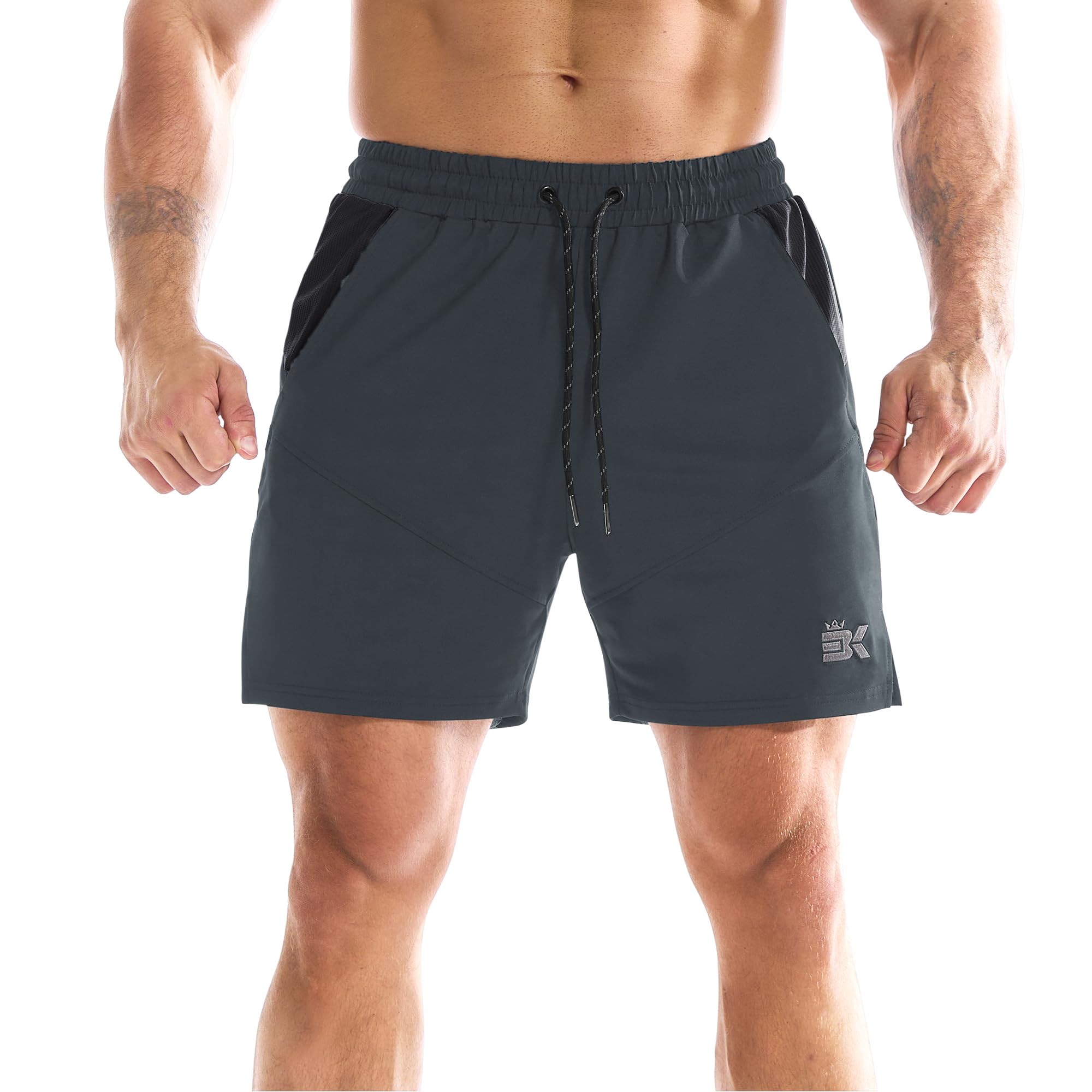 BROKIG DryLite Short Sport Homme Légers Shorts Running Musculation Séchage Rapide,Short Fitness Respirant Course Hommes - 3