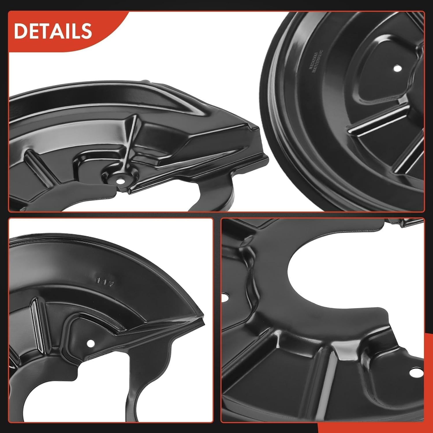 A-Premium Front and Rear Driver and Passenger Side Brake Dust Shield Compatible with Select Volkswagen, Audi Models - Jetta 2006, Golf 2010-2011, GTI 2008-2011, Rabbit 2008-2009, A3-4-PC Set