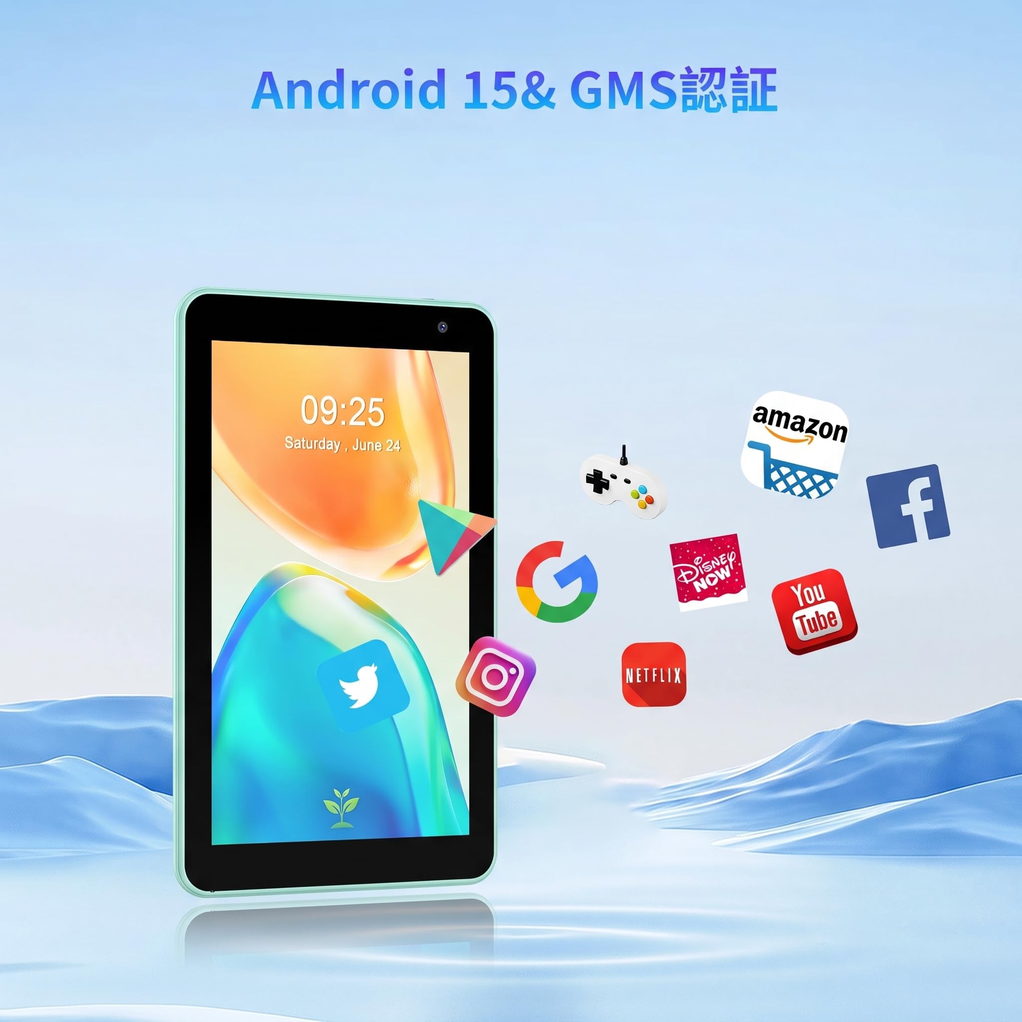 Amazon.co.jp: Tablet, 7-Inch, Wi-Fi 6 Model, Android 15, Tablet, 5