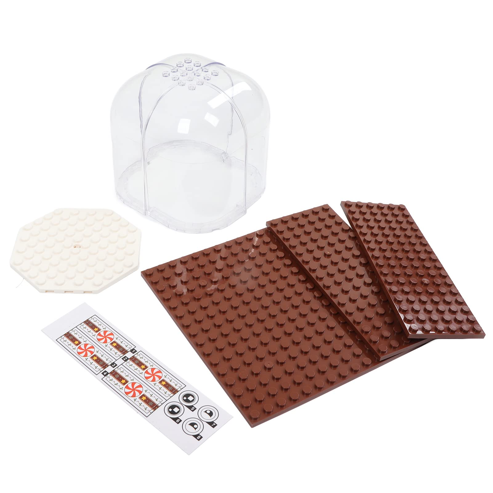 Ensemble de Blocs de Construction de Maison de Noël, 843 Pièces ABS