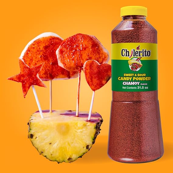 EL CHILERITO Candy Powder Chamoy Flavor 960g/ 32.2 Fl. Oz - For Sweets, Snacks, Fruits, Drinks And Cocktails, Kosher