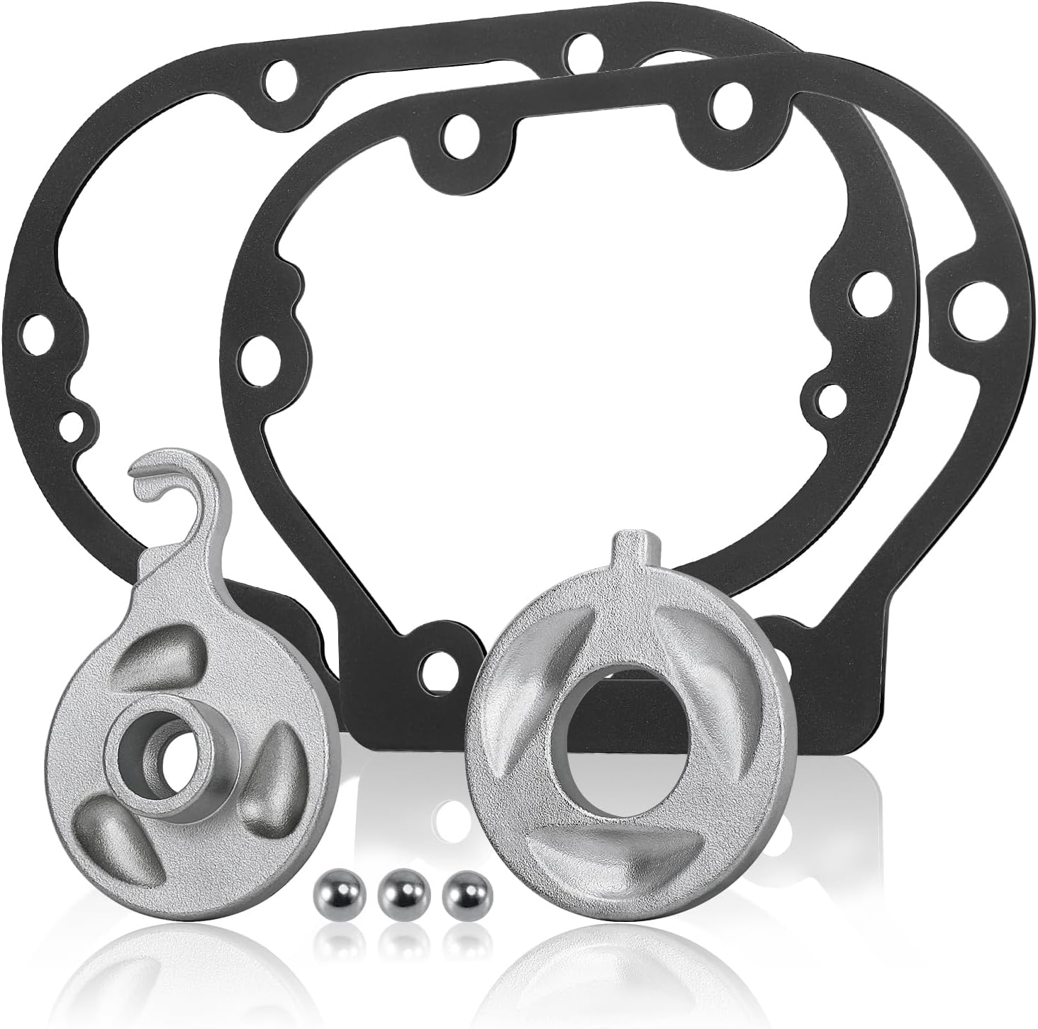 Power Clutch Easy Lever Pull Kit Reduced Effort Outer Inner Ramp with Transmission Side Cover Gasket for 1987-Up Harley Big Twin Dyna Softail Touring & M8 Model with Mechanical Clutch