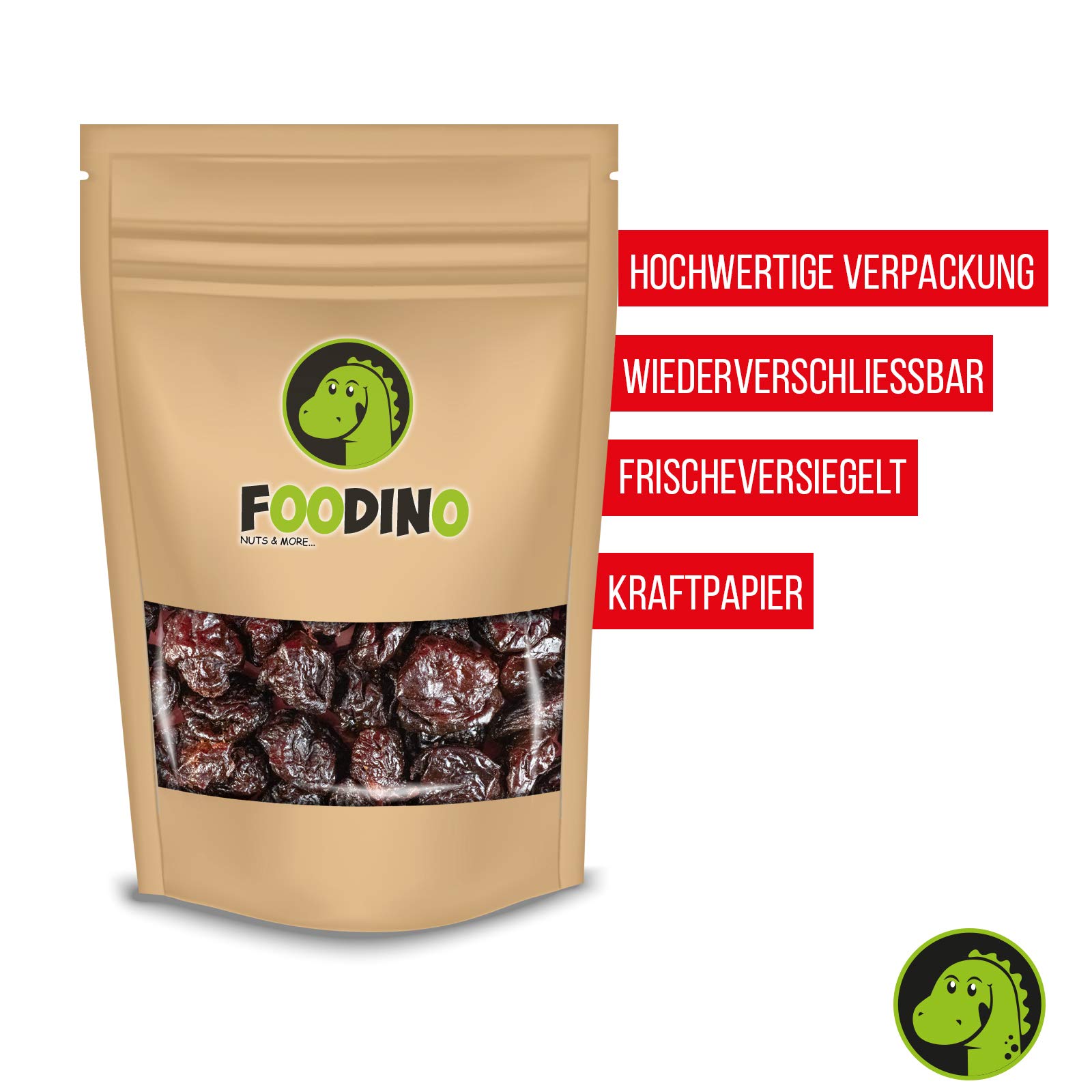 FOODINO 5kg Pflaumen getrocknet naturbelassen ungeschwefelt entsteint