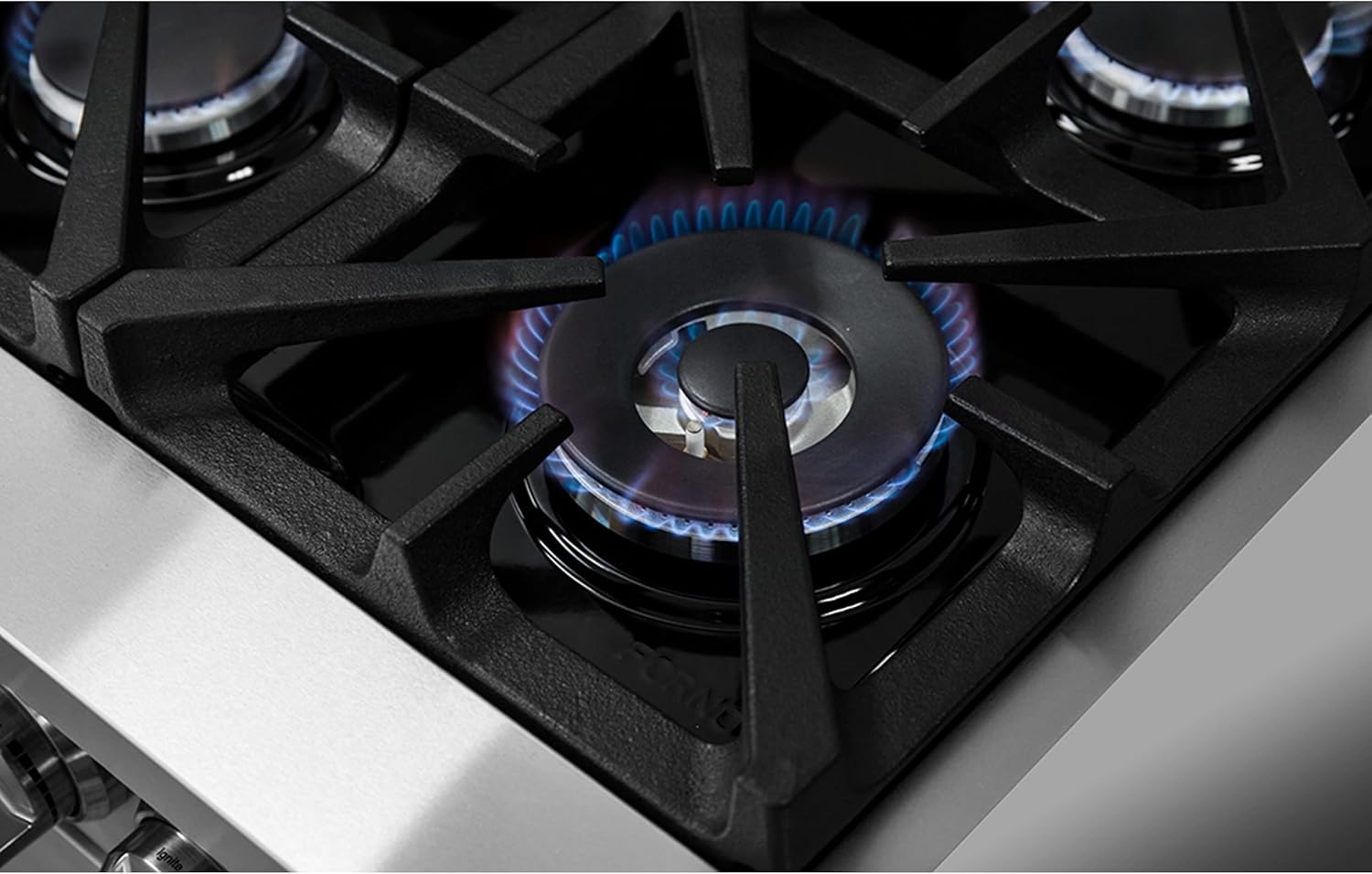 FORNO Massimo Freestanding 48-Inch Fully Gas Range and Oven with 10 Italian Sealed Burners Cooktop - 6.58 Cu.Ft. Convection Stainless Steel Double Oven Includes Cast Iron Accessories