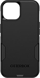 OtterBox iPhone 15, iPhone 14, and iPhone 13 Commuter Series Case - BLACK, slim & tough, pocket-friendly, with port protection (ships in polybag)