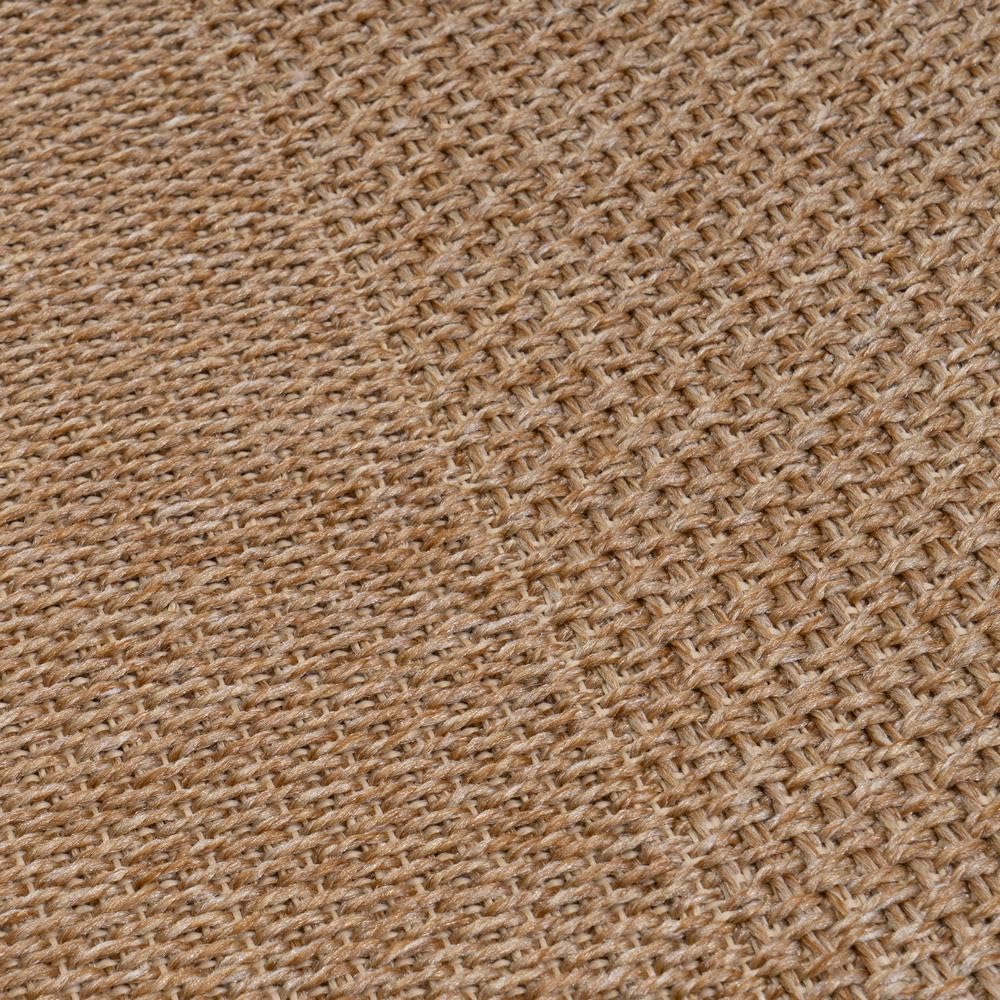 Alfombra de exterior de polipropileno color beige y base látex de 120x180cm