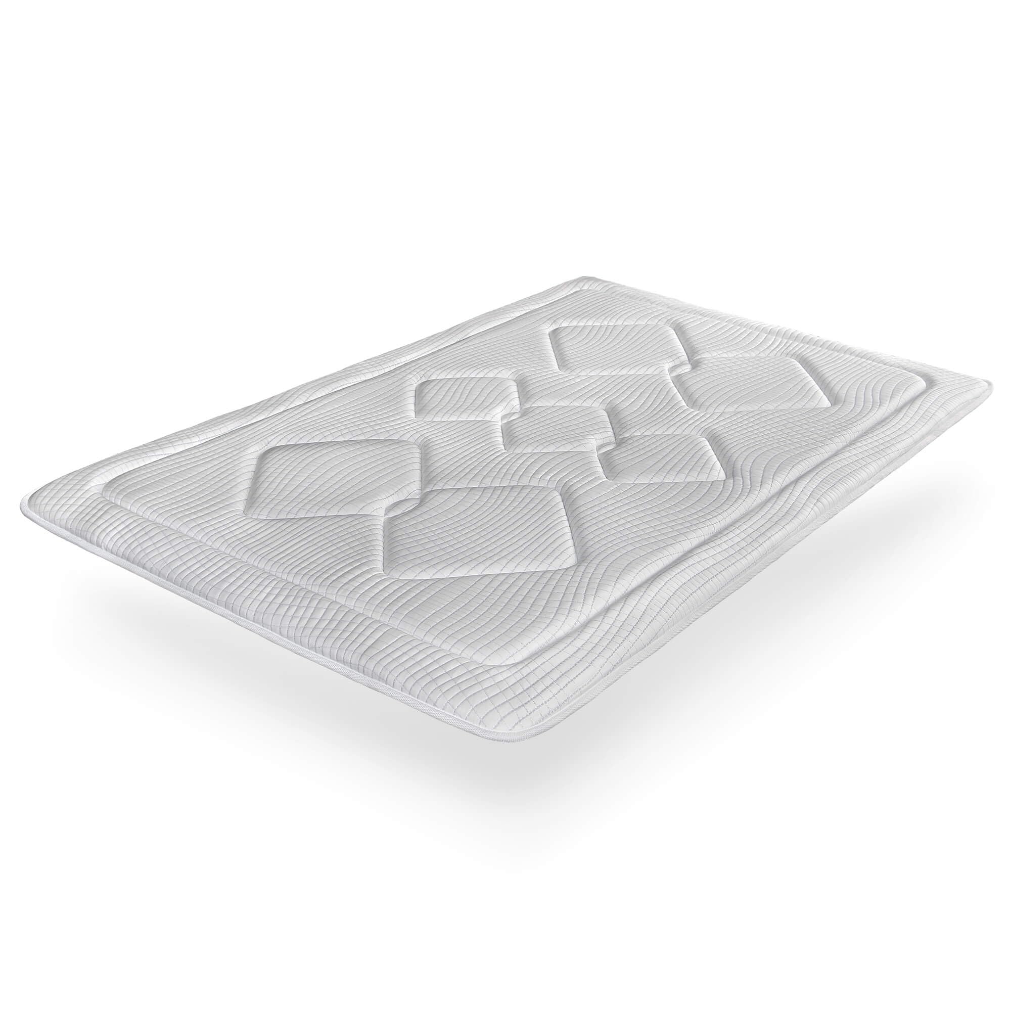 Topper Viscogel Efecto Frío Polar Dreams SonnoMattress, 4 cm Altura, Tejido Hilo Frío Transpirable, Adaptable, Sensación Fresca - 150x200x4