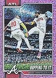 2026 TOPPS CELEBRATION PINK CONFETTI #118 RONALD ACUNA JR. - MARCELL OZUNA COMBO CARD/CHECKLIST ATLANTA BRAVES BASEBALL OFFICIAL TRADING CARD OF MLB