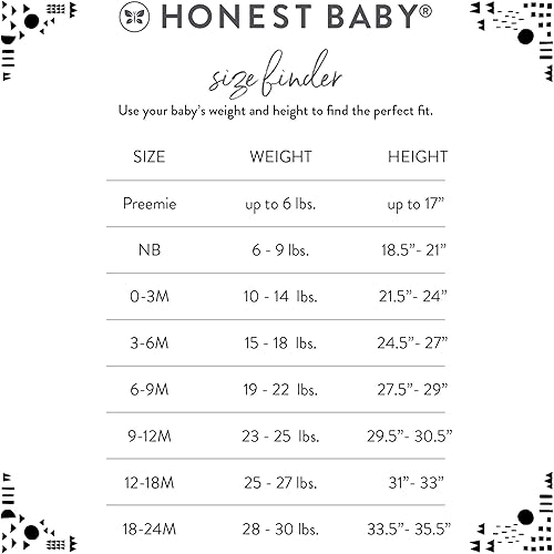 Miniatura 2 de HonestBaby Juego de 2 batas de dormir 100% algodón orgánico para bebés recién nacidos, niñas, unisex