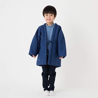 WATANOSATO Boys&Girls Dobby HANTEN Kimono Style Jacket