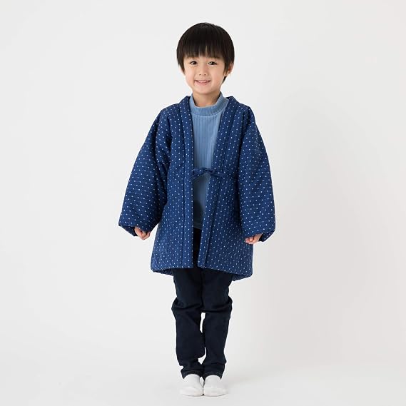 WATANOSATO Boys&Girls Dobby HANTEN Kimono Style Jacket