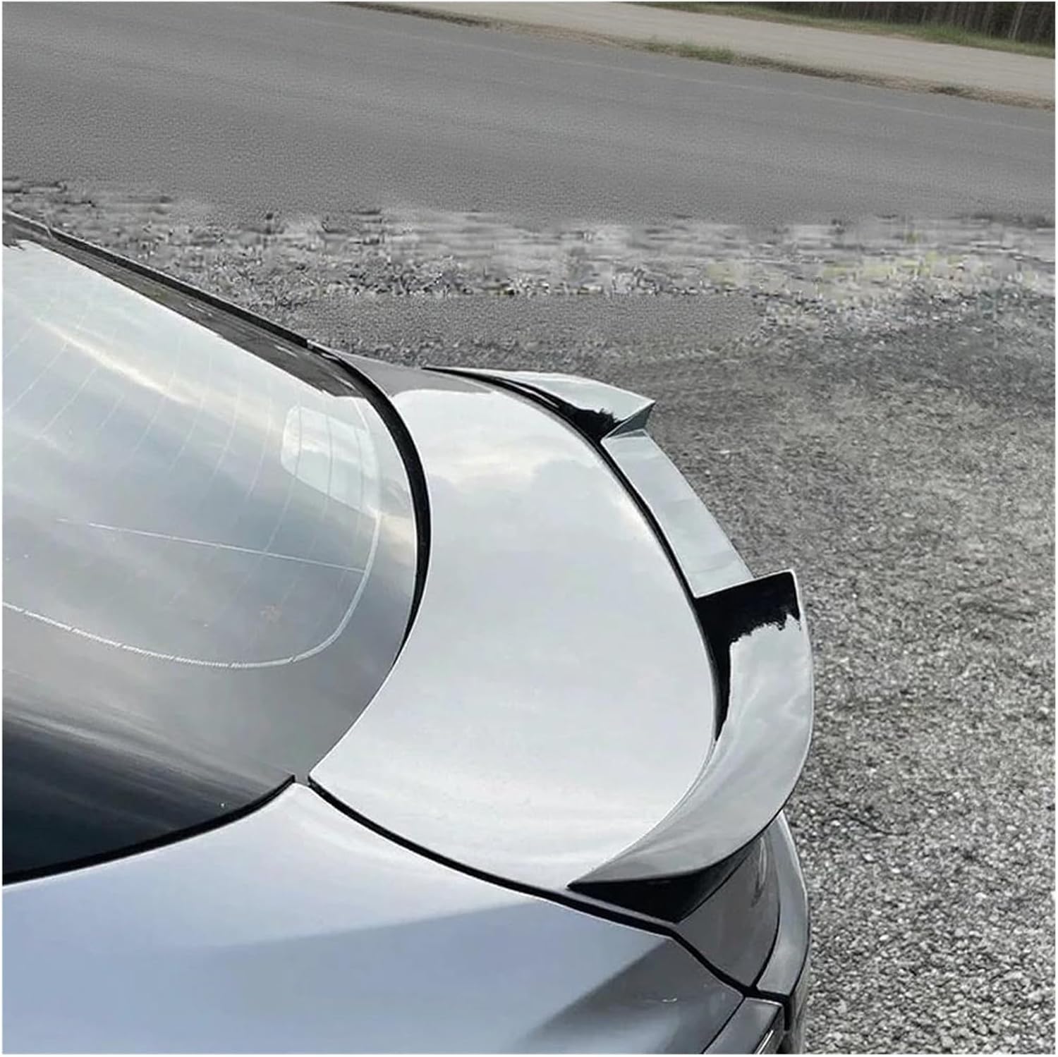Rear Spoiler Compatible with Toyota BZ3 2022-2025 Car Real Carbon Fibe Trunk Lid Lip Body Kit Wings Sport Styling Tuning Exterior Accessories(Unpainted)