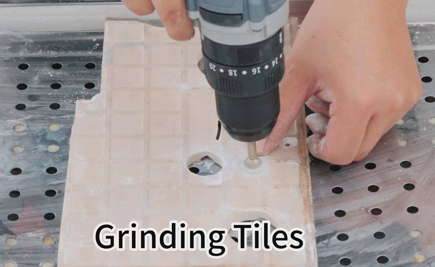 16mm Diamond Ball Bit,Round Head Rotary Burr Shank 6mm 1/4" Stone Carving Tools Compatible with Bosch, DeWalt, Makita