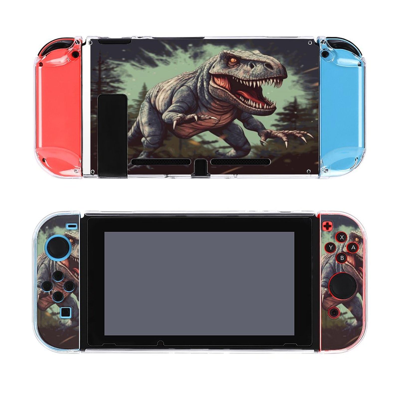 AoHanan Dinosaur Switch Screen Protector Case Cover Full Accessories Switch Game Case Protection Skin for Switch Console And Joy-Cons