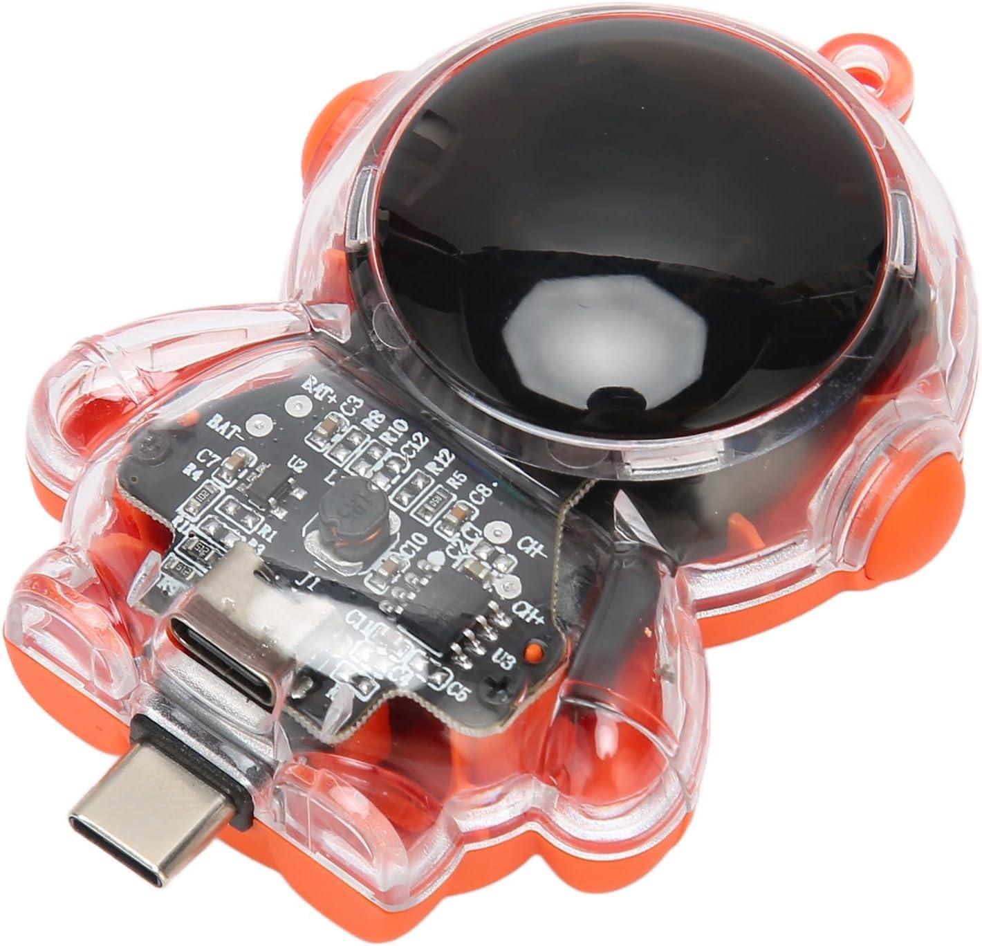 bosig® Mini Portable Charger Key Chain, Emergency Portable Charger Pod with LED Display 1500mAh External Power Bank Super Tightened Fast Charging.