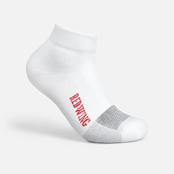 Red Wing Shoes Coolmax Medium Weight Quarter Crew Socks, Stretchable Coolmax Polyester/Nylon Blend