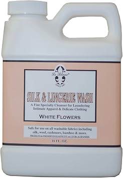 Le Blanc White Flowers Silk & Lingerie Wash Luxury Laundry Cleanser for Delicates- 16oz. 1 pack