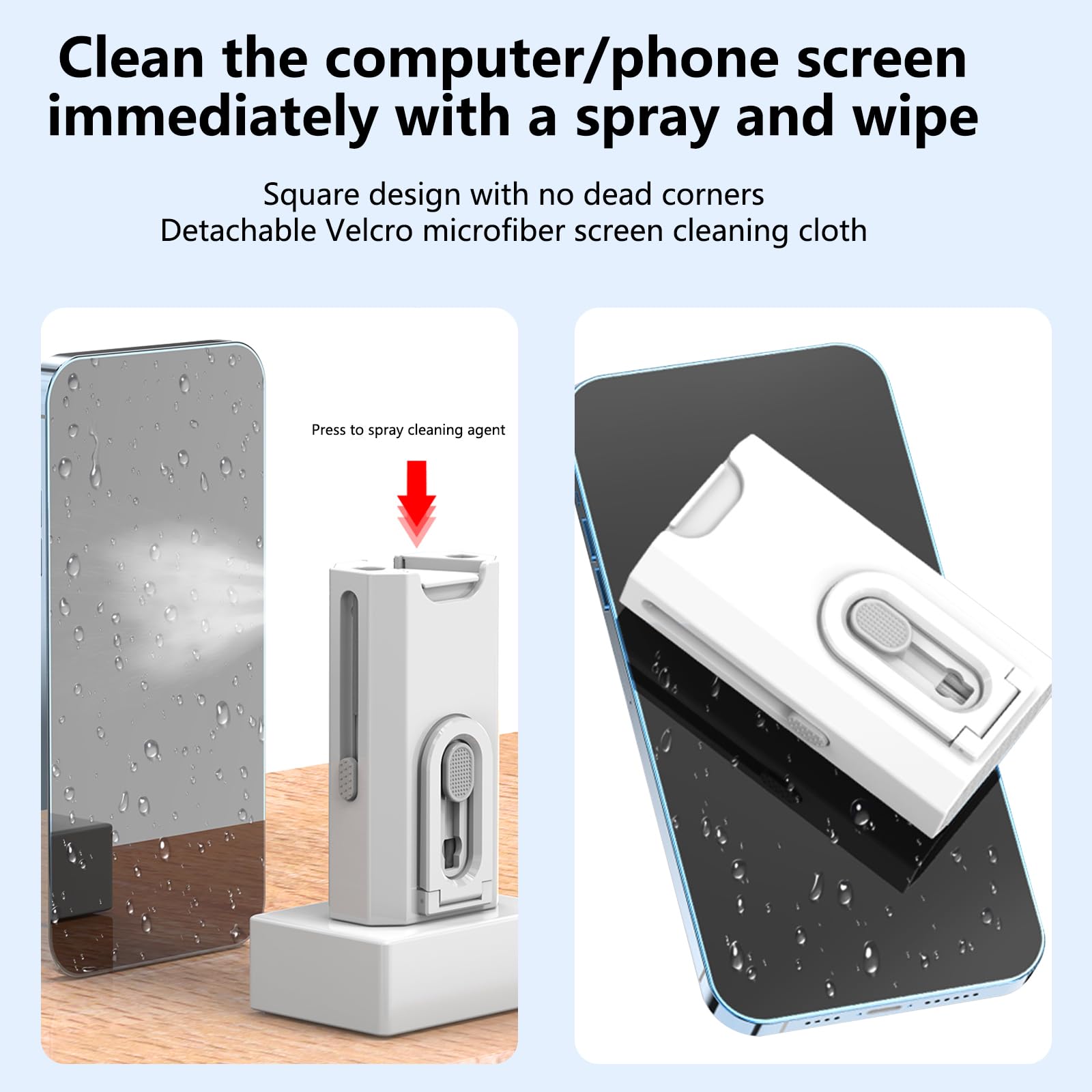 8-in-1 Reinigungsbürste Set - Für Tastatur, Airpods, Laptop & Smartphone