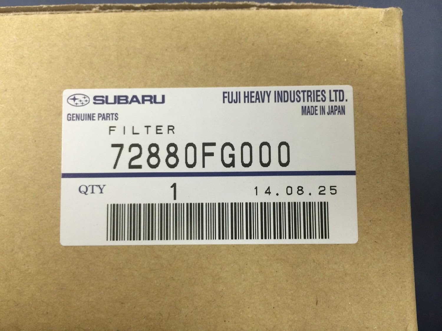 Subaru Cabin Air Filter for 09-18 Forester - 08-16 Impreza - 13-17 Crosstrek - 08-19 STi and WRX (Does not fit Legacy) - 72880FG000 - Genuine OEM