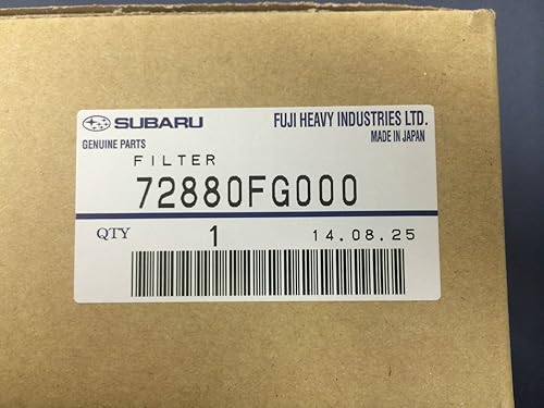 Subaru Filtro de aire de cabina para 09-18 Forester - 08-16 Impreza - 13-17 Crosstrek - 08-19 STi y WRX (no es compatible con Legacy) - 72880FG000 -