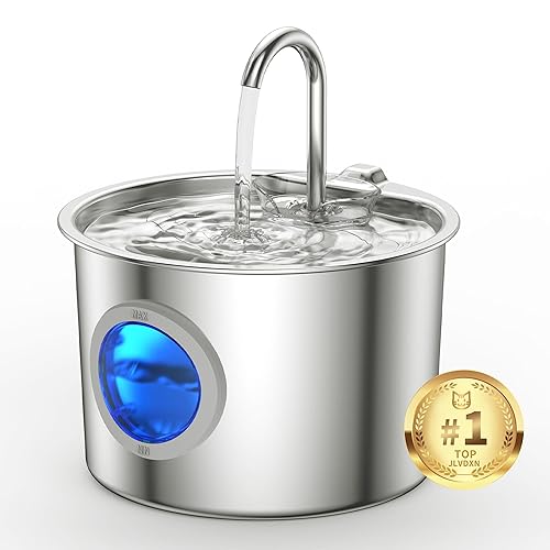 Cat Water Fountain Advanced 304 Stainless Steel 2.2L/74oz with Detachable