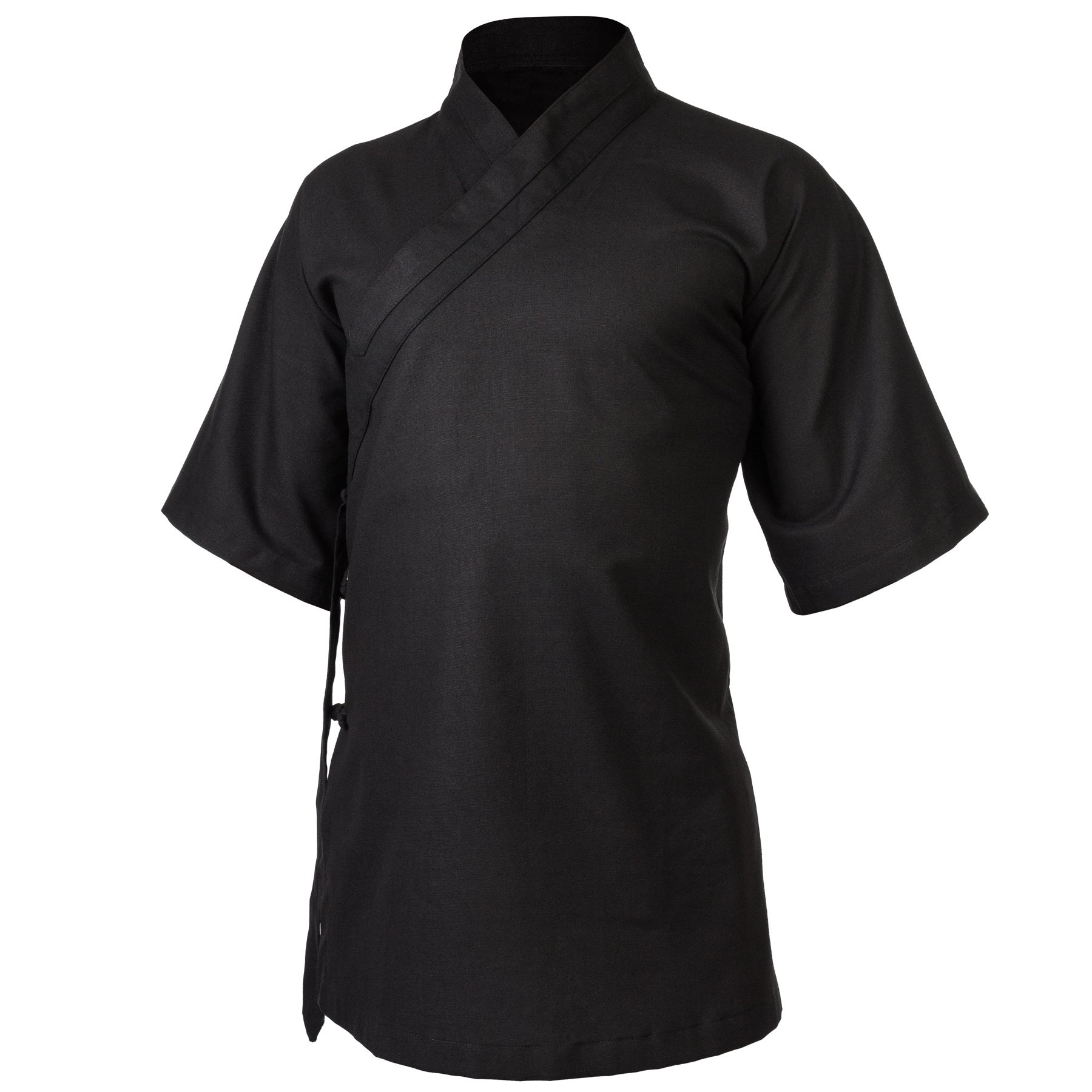 Leinen (Mittel) Kung Fu & Tai Chi Shirt Diagonaler Kragen Kurzarm - Taiji Anzug