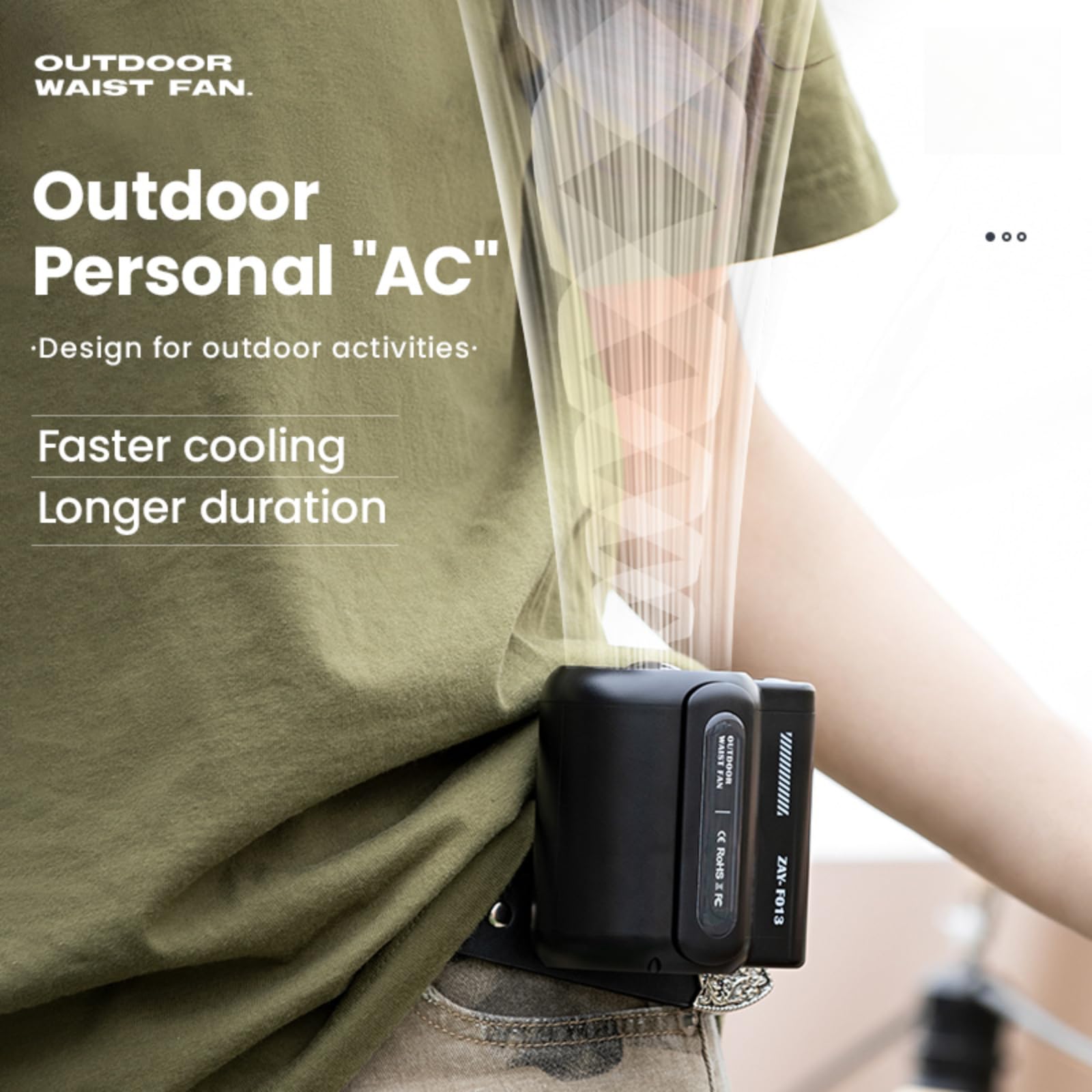 Ventilatore portatile a mano con 3 velocità regolabili, mini ventilatore ricaricabile tramite USB, silenzioso ventilatore da scrivania ideale per viaggi, ufficio e uso all'aperto, ventilatore