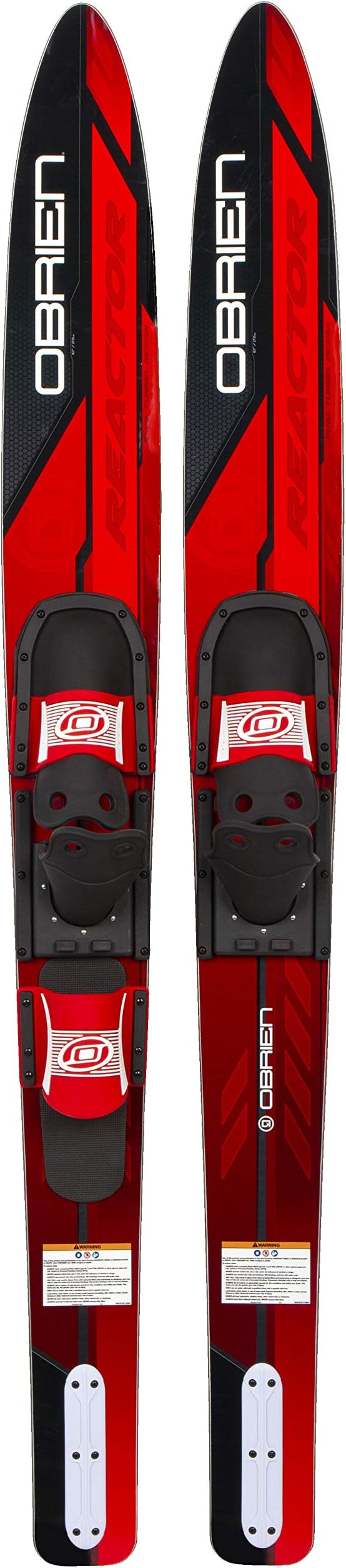 O'Brien Reactor Combo Water Skis, 67",Red