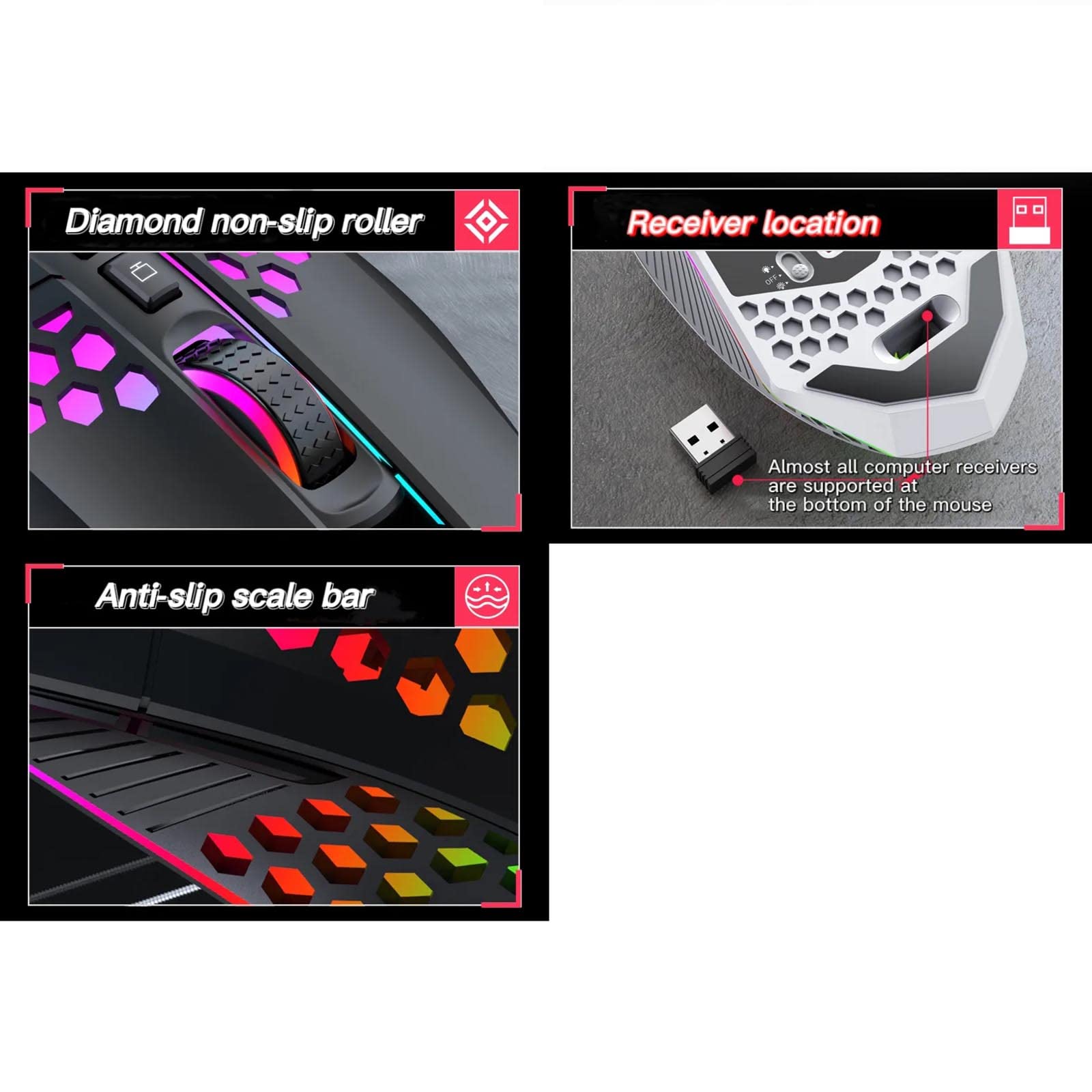 Amazon | 無線 マウス ワイヤレス mouse 静音 光電 充電式 四方