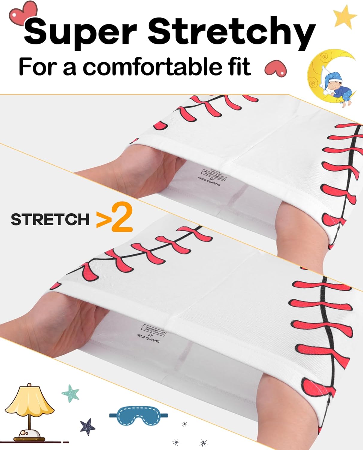 DAUGHTER QUEEN Boys 100% Cotton Long Sleeve Pajamas Size 18Months-12Years - Image 4