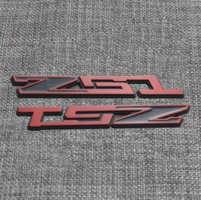 2 emblemas Z51 para coche placa 3D roja compatible con Corvette C5 C6 C7
