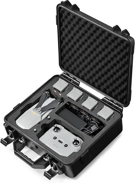 Lekufee Waterpoof Hard Carrying Case for DJI Air 2S Drone / DJI Mavic Air 2 Combo - Drone Quadcopter -More DJI Mavic Air 2 Accessories(Case Only)