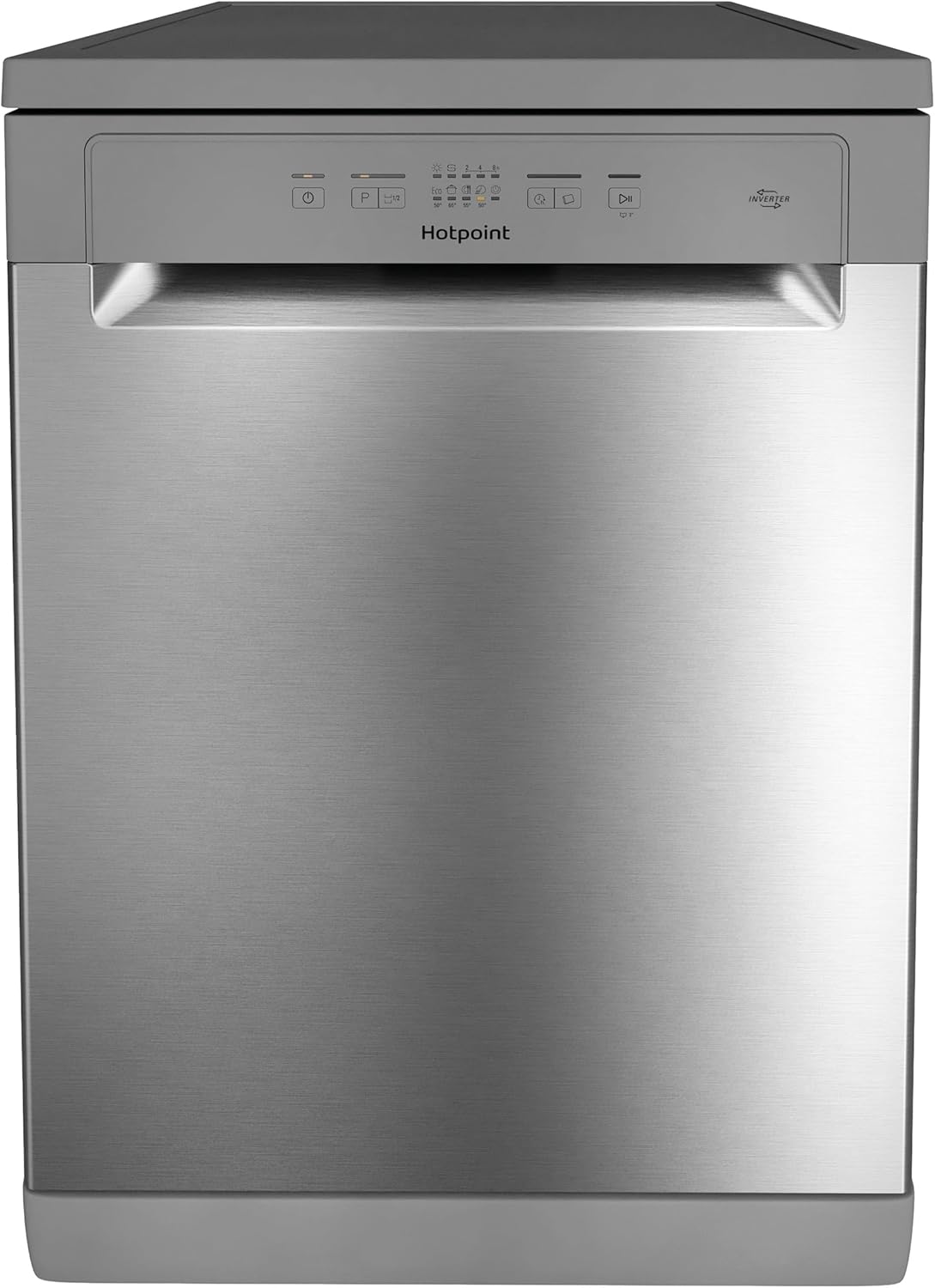 Hotpoint HFC 2B+26 X Lavastoviglie, 60 cm, LED, Acciaio inossidabile [Classe di efficienza energetica E]