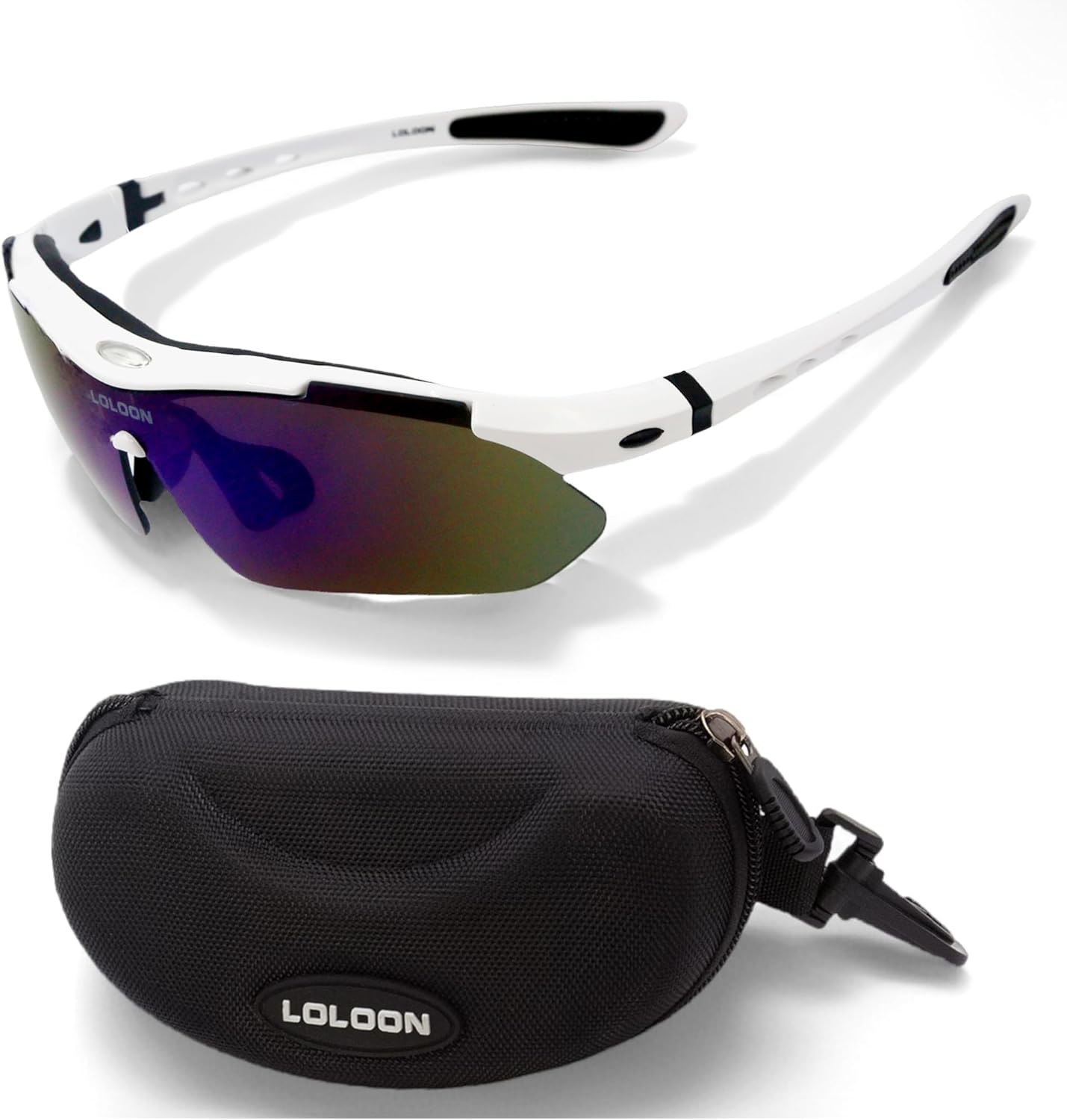 LOLOON Wrap-Around Sports Sunglasses for Men, Women & Youth Activities