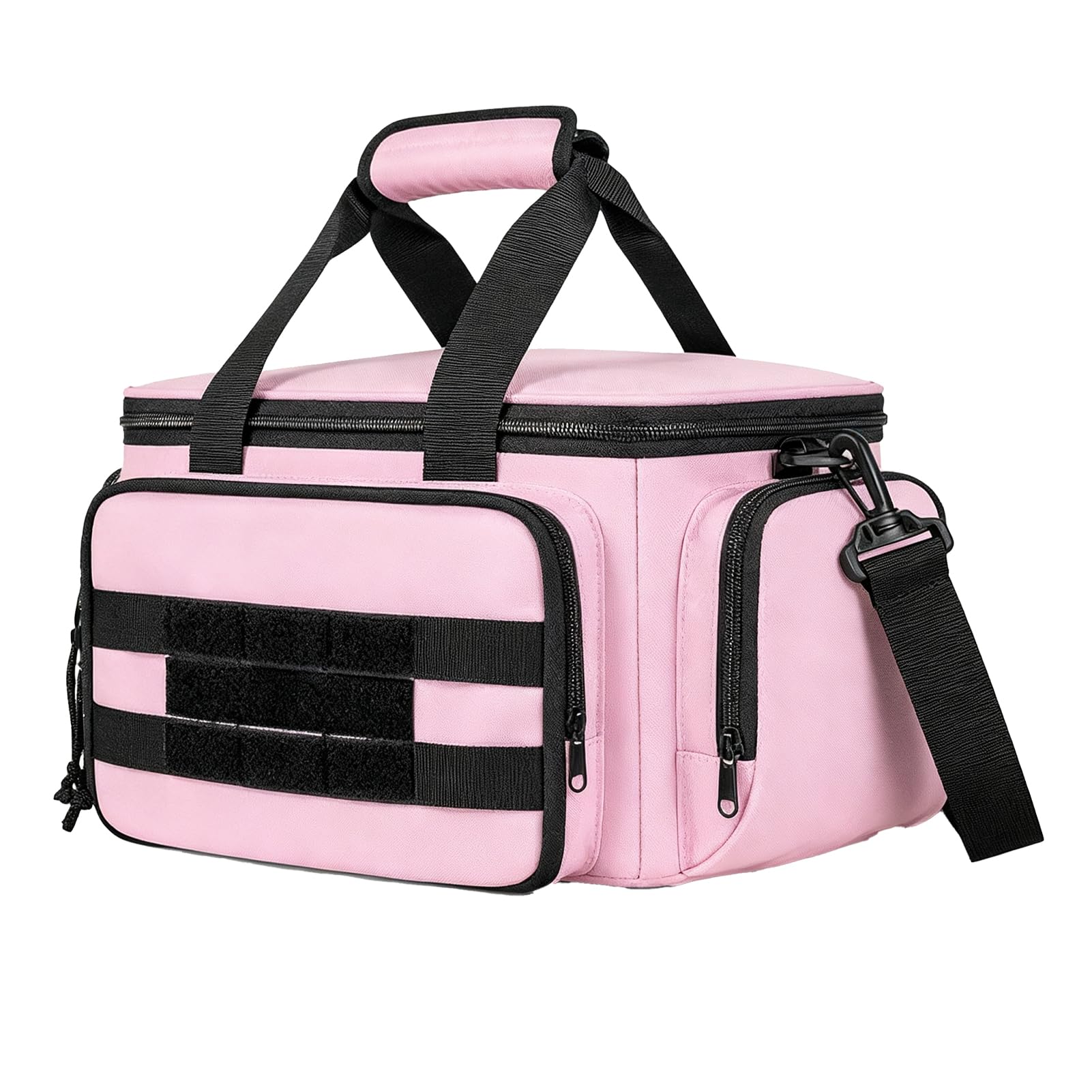 Bolsa de Herramientas, Bolsa Almacenamiento Organizadora Grande Herramientas 14 Pulgadas con Correa el Hombro, Bolsas Herramientas Portátiles Electricista, Caja Organizadora (PINK)