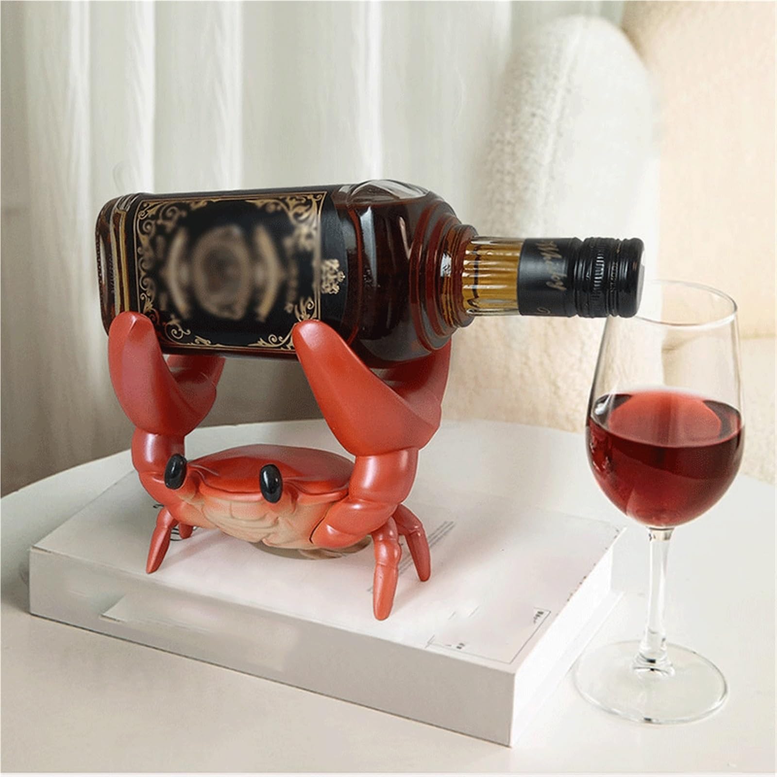 Porte-Bouteille de vin Casier à vin en Forme de Crabe, Parfait for décorer Votre Vie