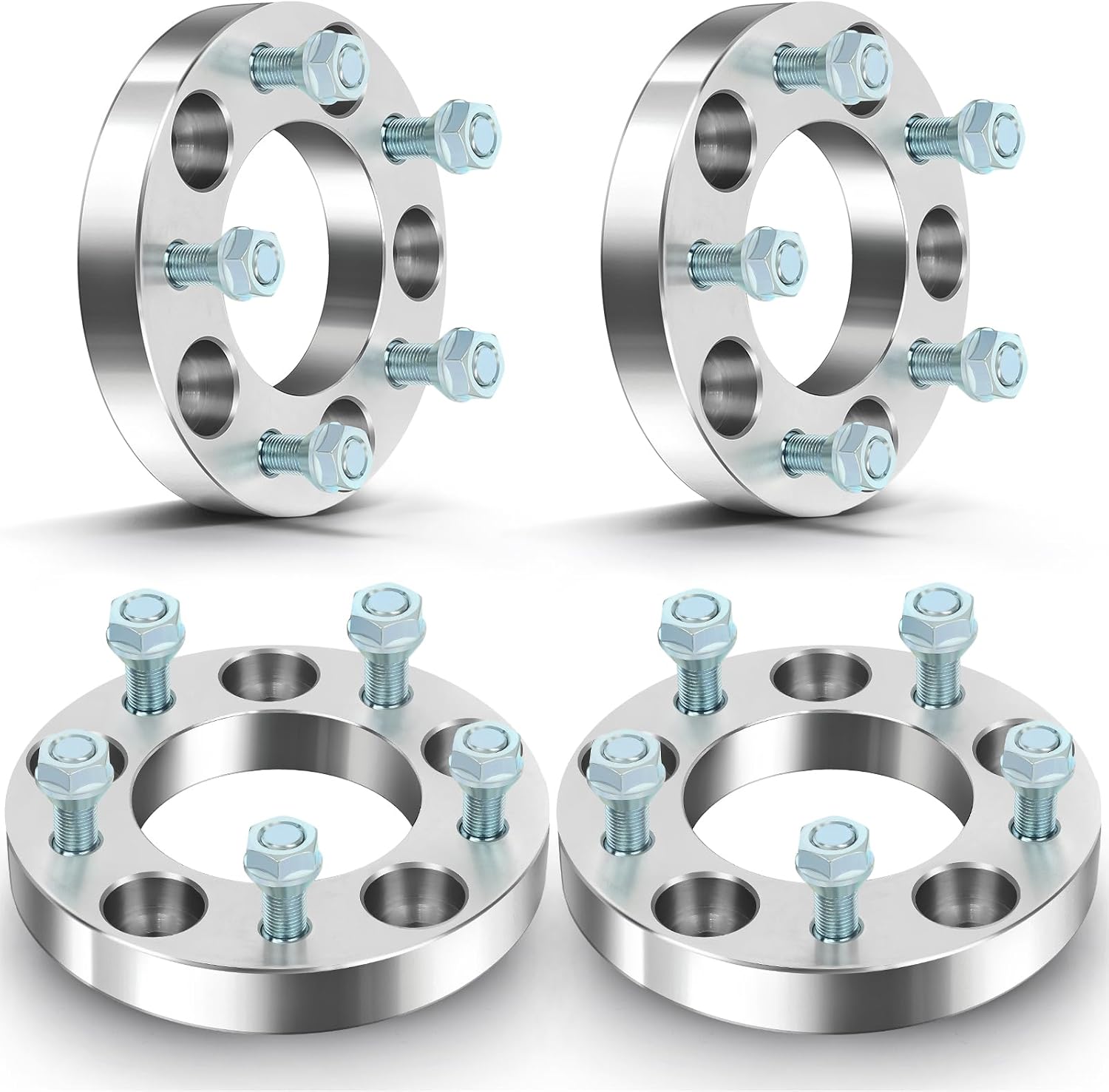 ECCPP 4PCS 1 Inch 5x5 to 5x5 5 Lug Wheel Spacers 5x127mm to 5x127mm Fits for 2007-2016 for Jeep Wrangler| 1999-2010 for Jeep Grand Cherokee| 2006-2010 for Jeep for Commander