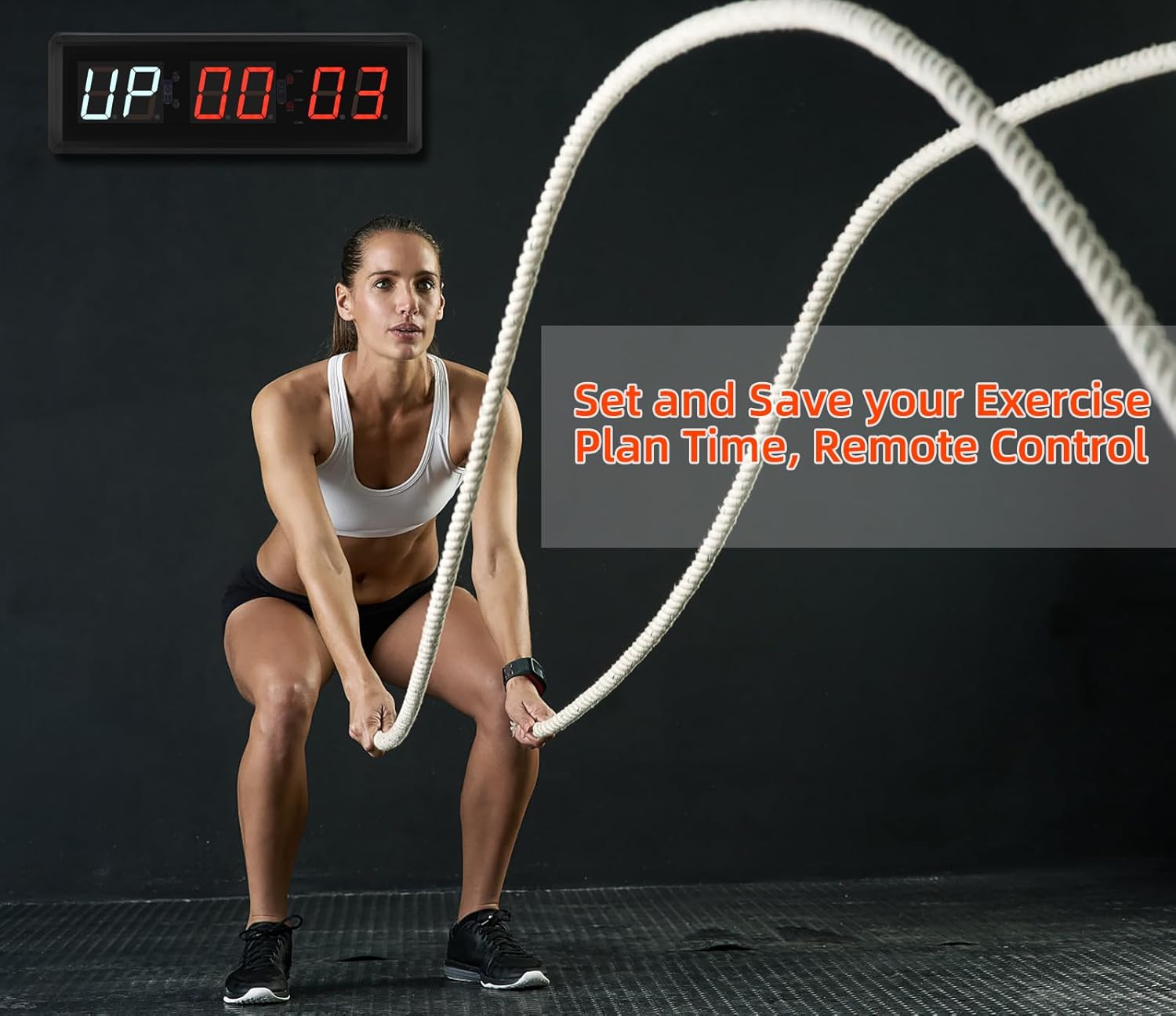 PELLOR Fitness Timer Setting and Saving Exercise Plan