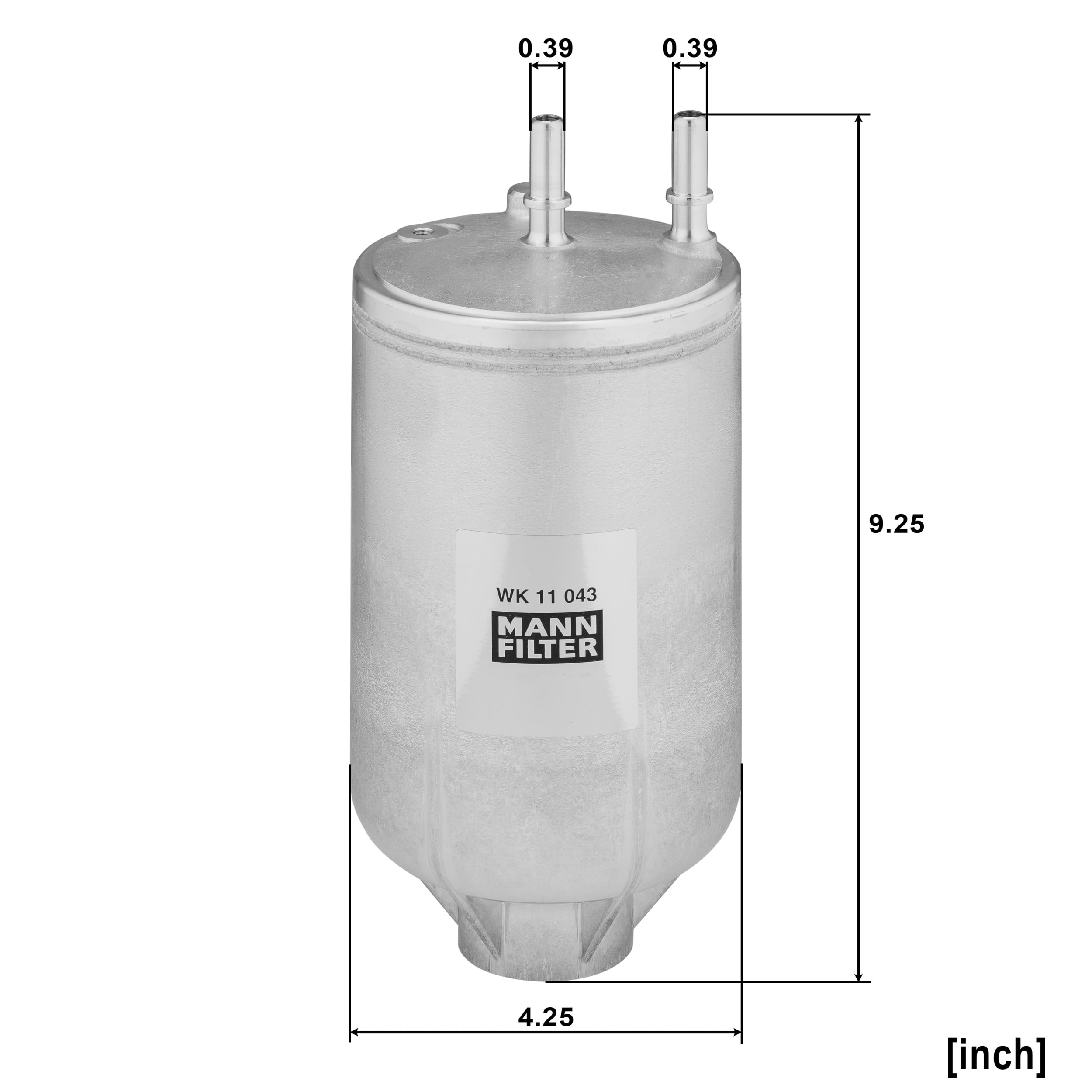 MANN-FILTER, WK 11 043 Filtro de combustible | Para Turismos, Protección sistema combustible, Protección inyectores, Combustible limpio, Calidad original OE