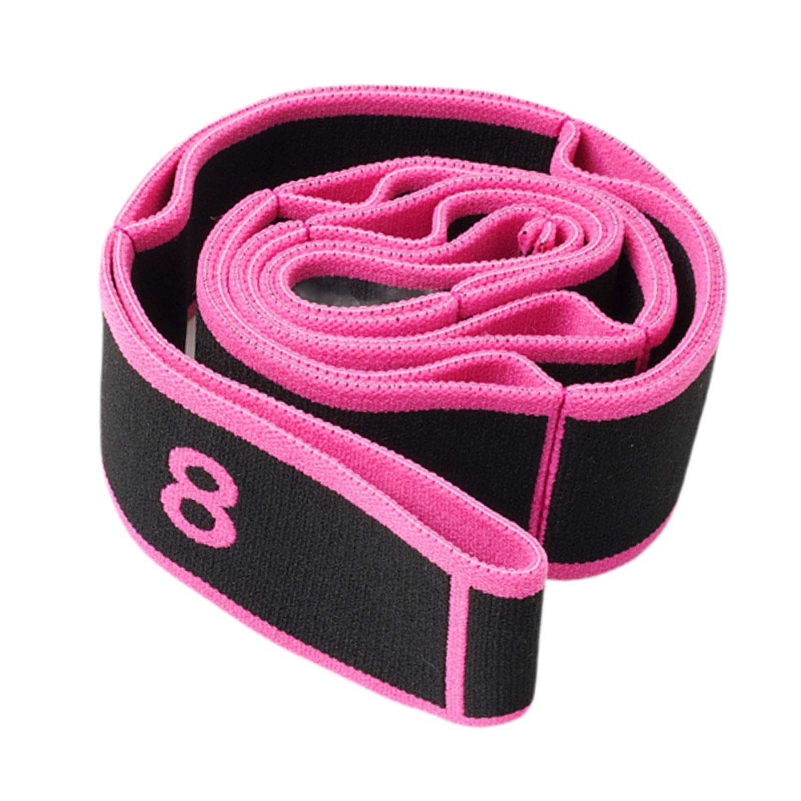 Stretch Strap Segmented Yoga Stretching Belt for Gymnastics Adults Taekwondo black-image-28