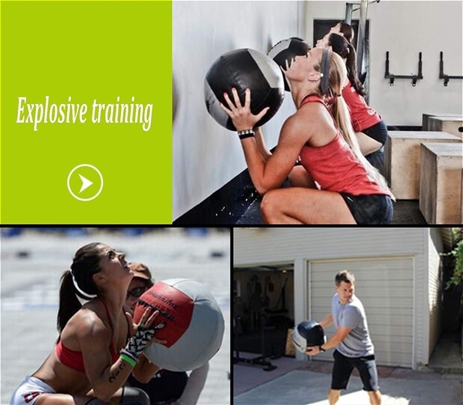 Palle mediche Morbida Palla Medica da Squash Wall Ball, Palla da Allenamento per Boxe per Allenamento di Forza Professionale, Attrezzatura per Il Fitness Sportivo per Adulti, 9 kg / 19,8 Libbre