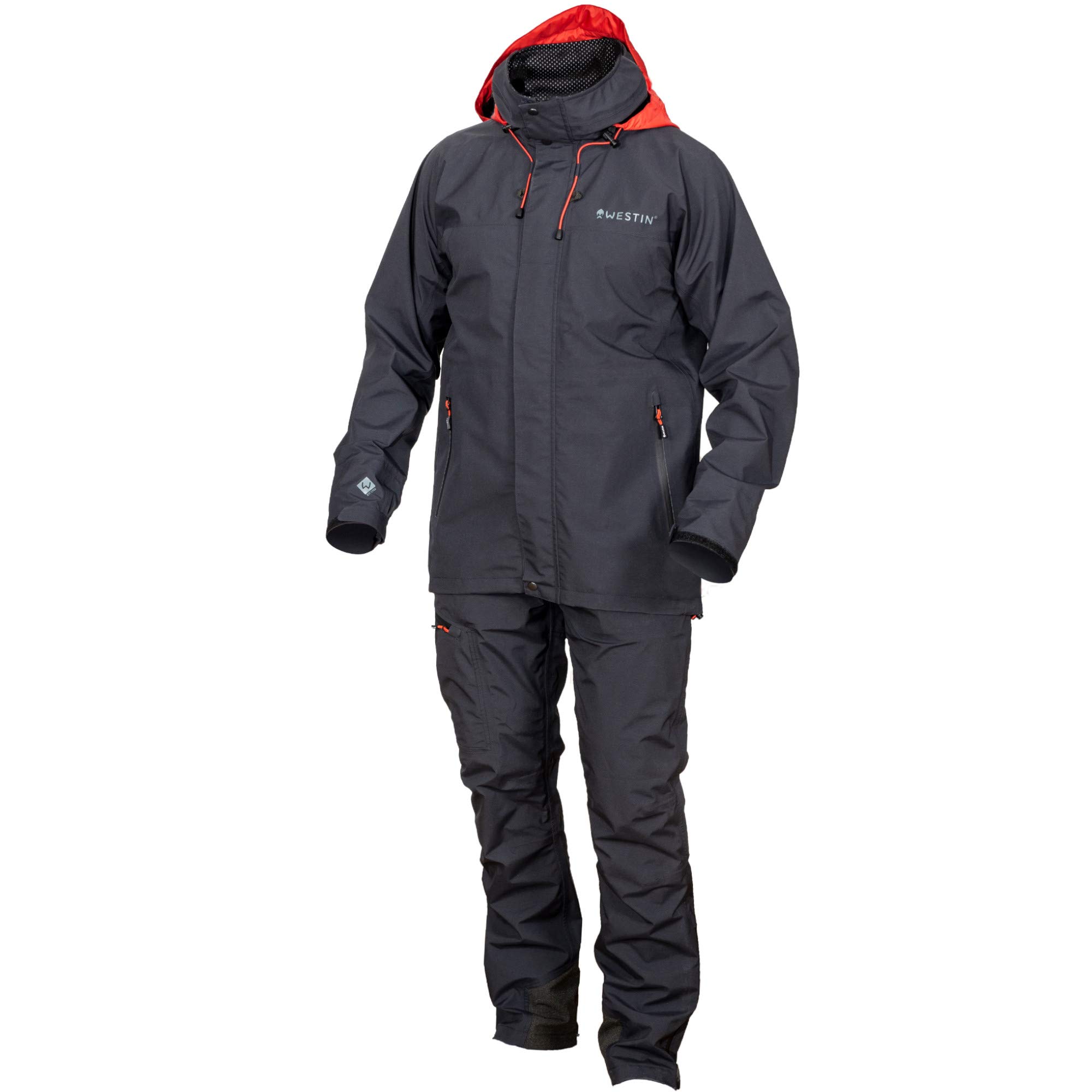 Westin W6 Rain Suit Steel Black - kombinezon przeciwdeszczowy, rozmiar: L, czarny