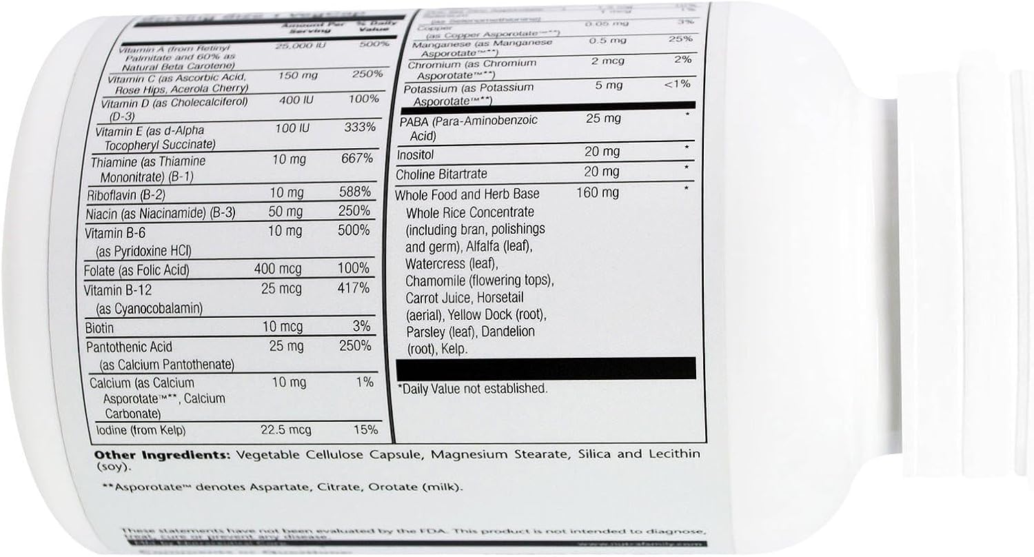 Solaray - Once Daily High Energy W/O Iron, 90 capsules
