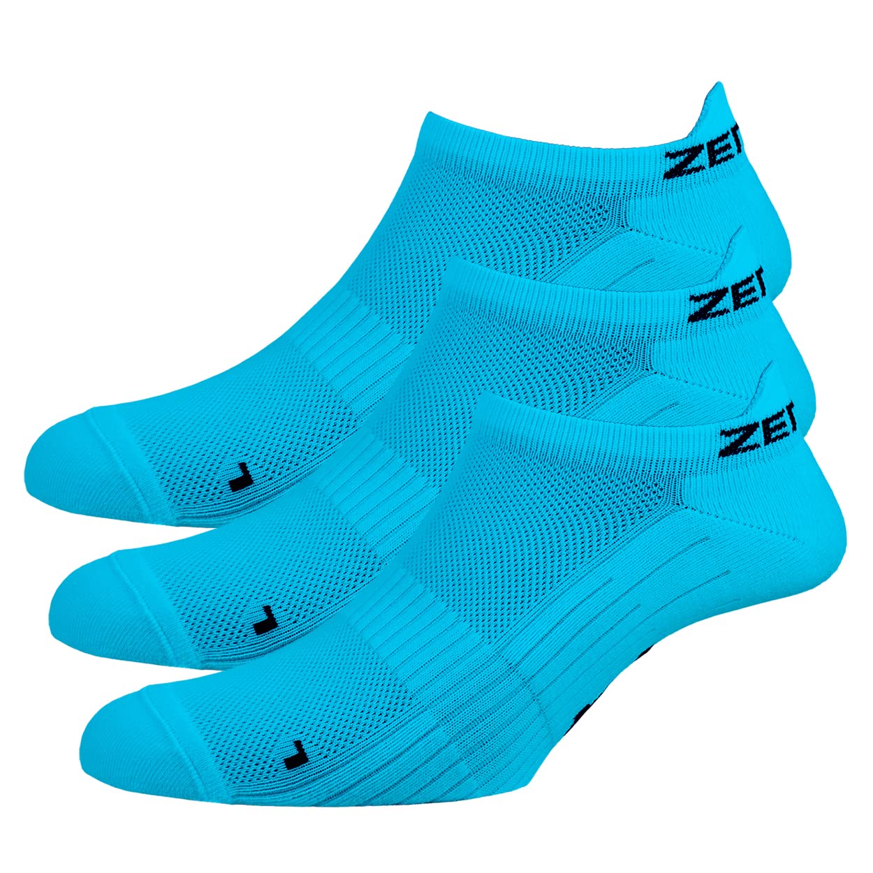 Zen Core orangene Sneaker Füßlinge 3, 6, 12 Paare, Größe 40-43 und 44-47 für Herren, kurze Socken, Laufsocken, Fitness, Fahrradfahren, Running Socken, Atmungsaktiv, Antiblasen