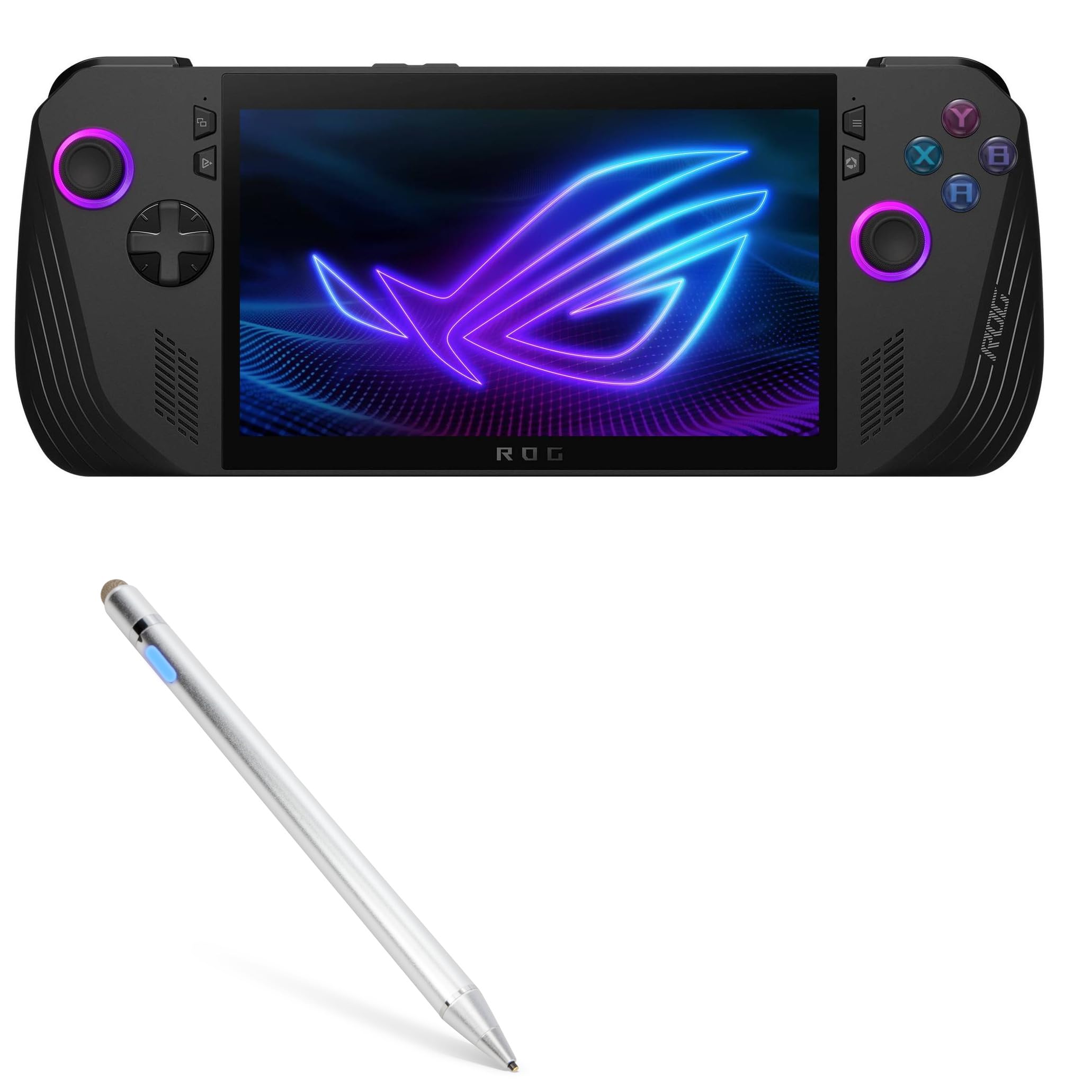 BoxWave Stylus Pen Compatible with ASUS ROG Ally X - AccuPoint Active Stylus, Electronic Stylus with Ultra Fine Tip - Metallic Silver
