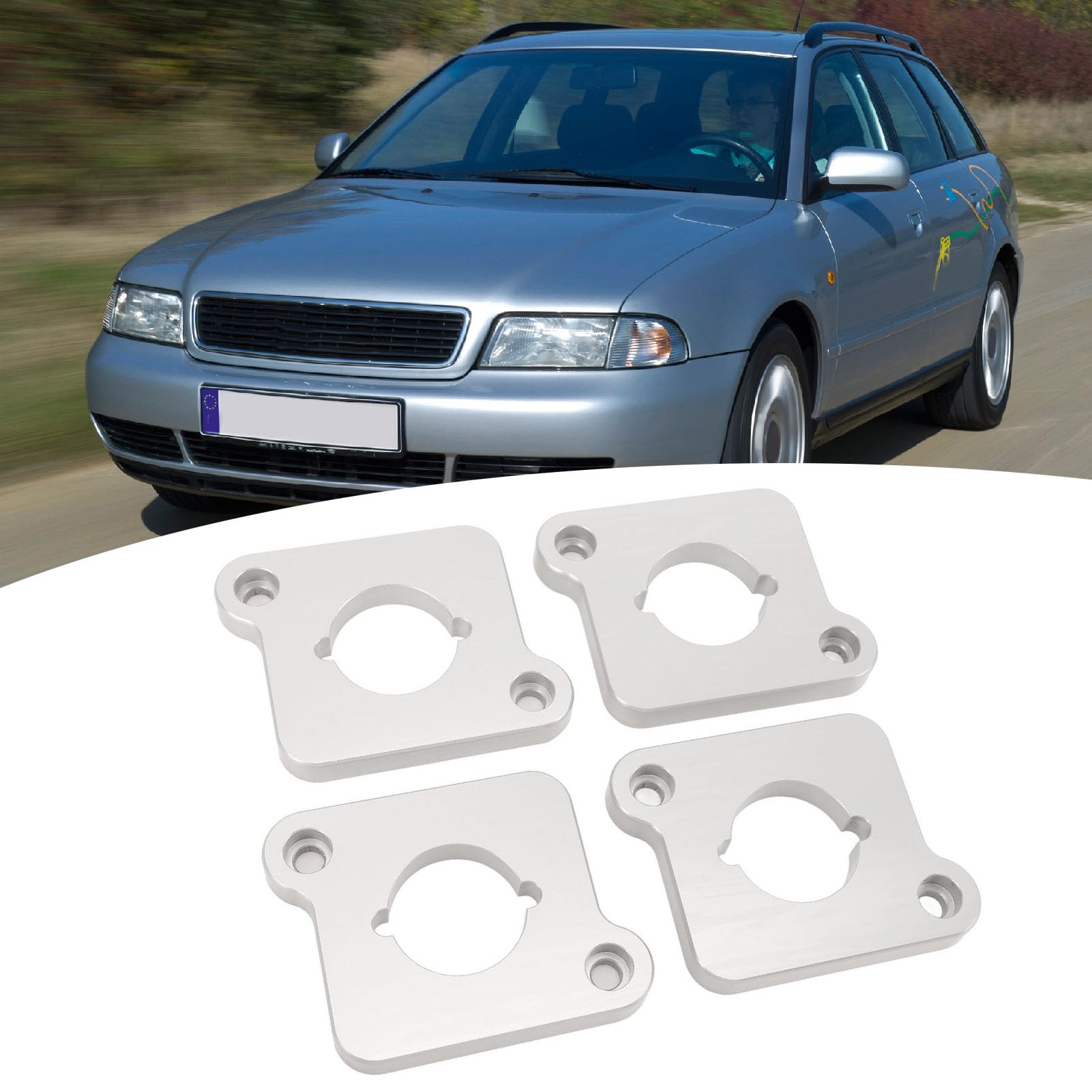 Luocute Billet D'espacement de Plaques D'adaptation de Paquet de Bobine, Billette D'espacement de Plaque D'adaptateur de Performance Améliorée en Métal de Plaque D'adaptateur de Paquet