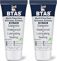 BTAS Dielectric Grease Automotive for Electrical Connectors,Di Dialectical Contact Tune-Up Grease of Car Spark Plug Boot Components Battery Terminal Electric Grasa,Against Salt Corrosion 1 oz 2 Pcs