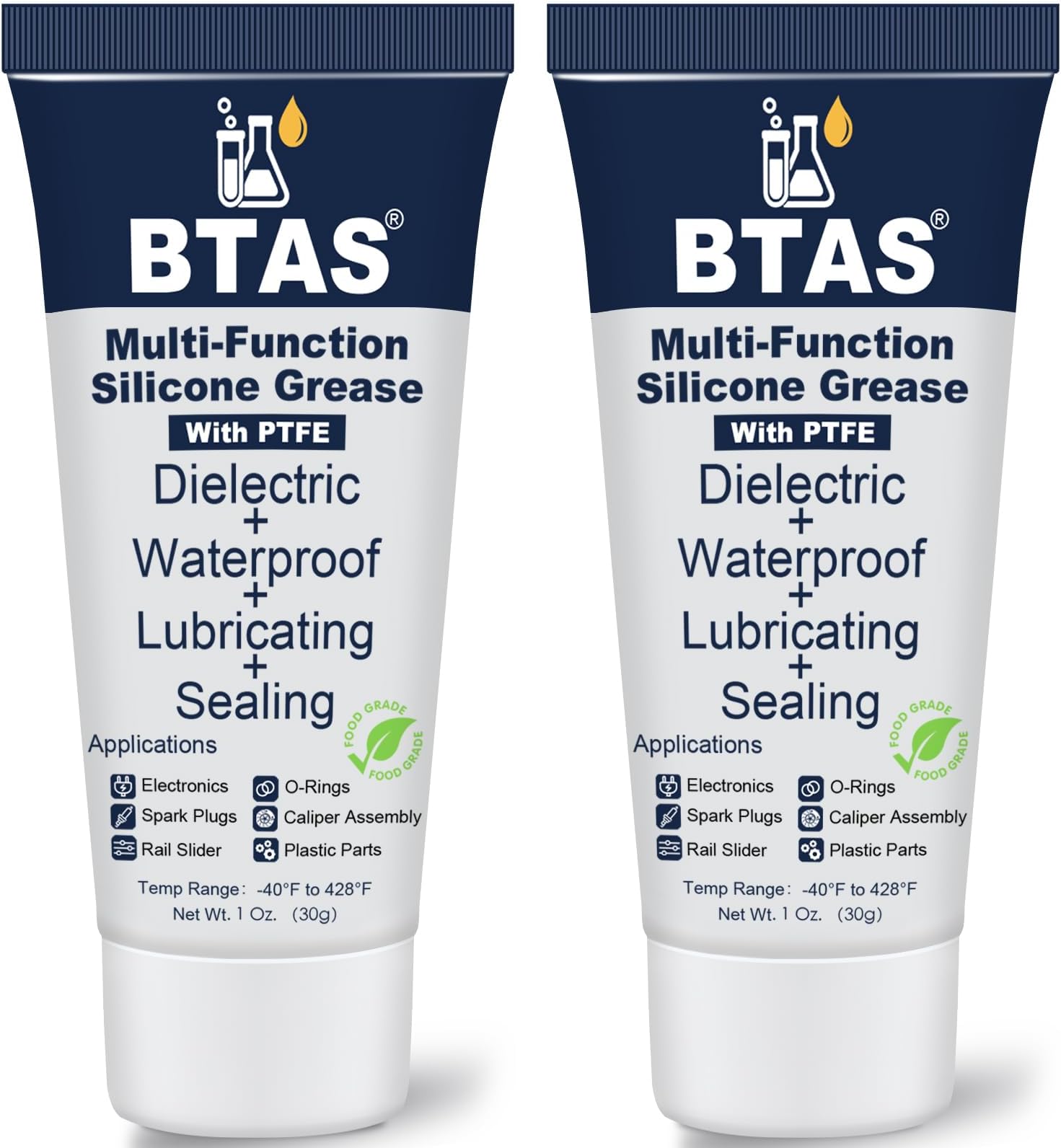 BTAS Dielectric Grease Automotive for Electrical Connectors,Di Dialectical Contact Tune-Up Grease of Car Spark Plug Boot Components Battery Terminal Electric Grasa,Against Salt Corrosion 1 oz 2 Pcs