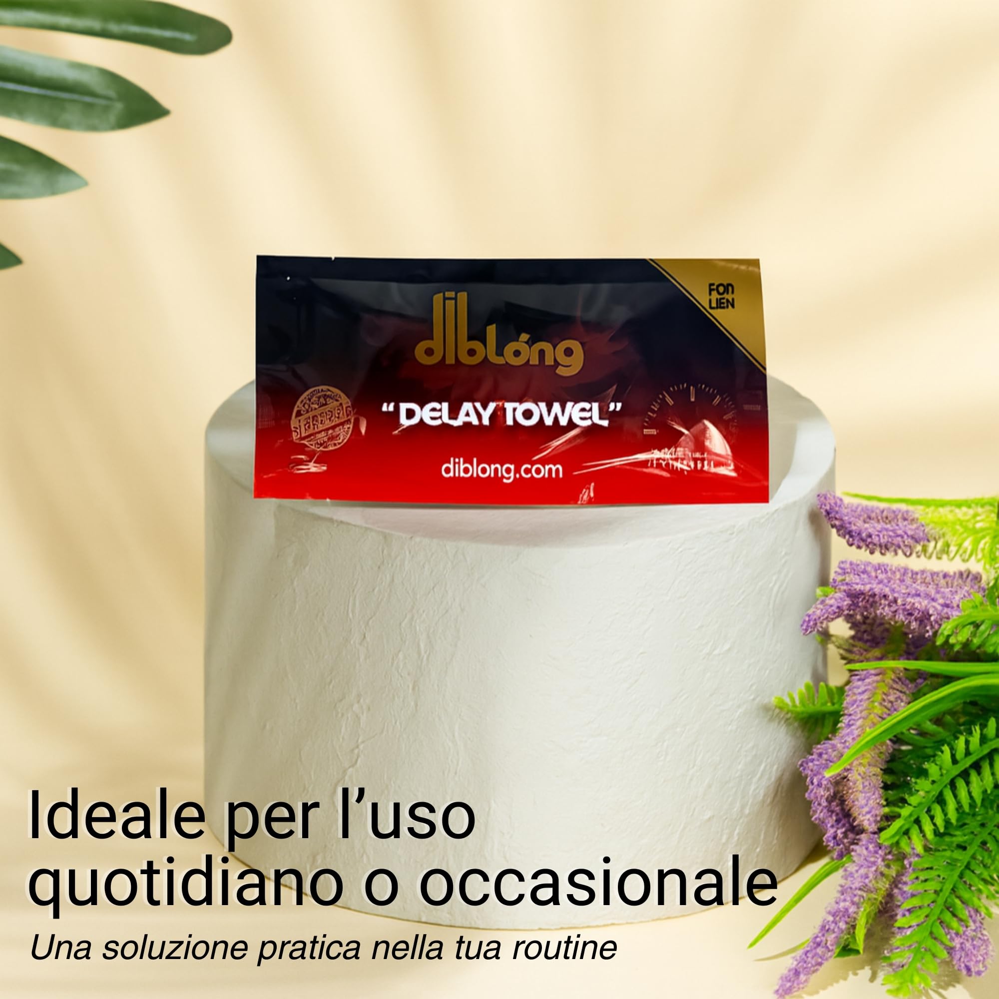 Diblong Afrodisiaco Premium Delay Towel (1 Confezione, 24 Salviette) – Erboristiche con Ginseng, Guaranà e Oli Naturali – Salviette Intime Senza Alcol – Formato Bustina Discreta – Prodotto in Turchia