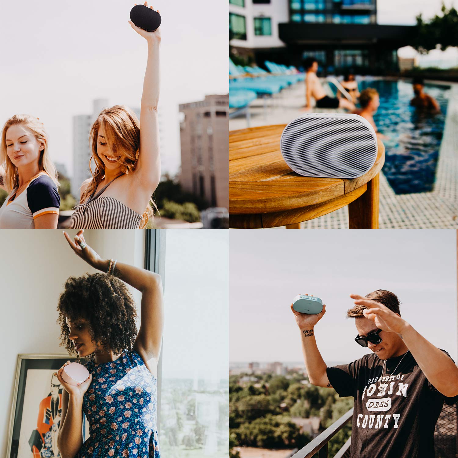 GGMM WLAN-Lautsprecher, Multiroom-Lautsprecher mit Höhen- und Bassregler; Satter Sound und kraftvoller Bass, Unterstützt Spotify, Airplay, DLNA, iHeartRadio (Schwarz) Produktbild 6